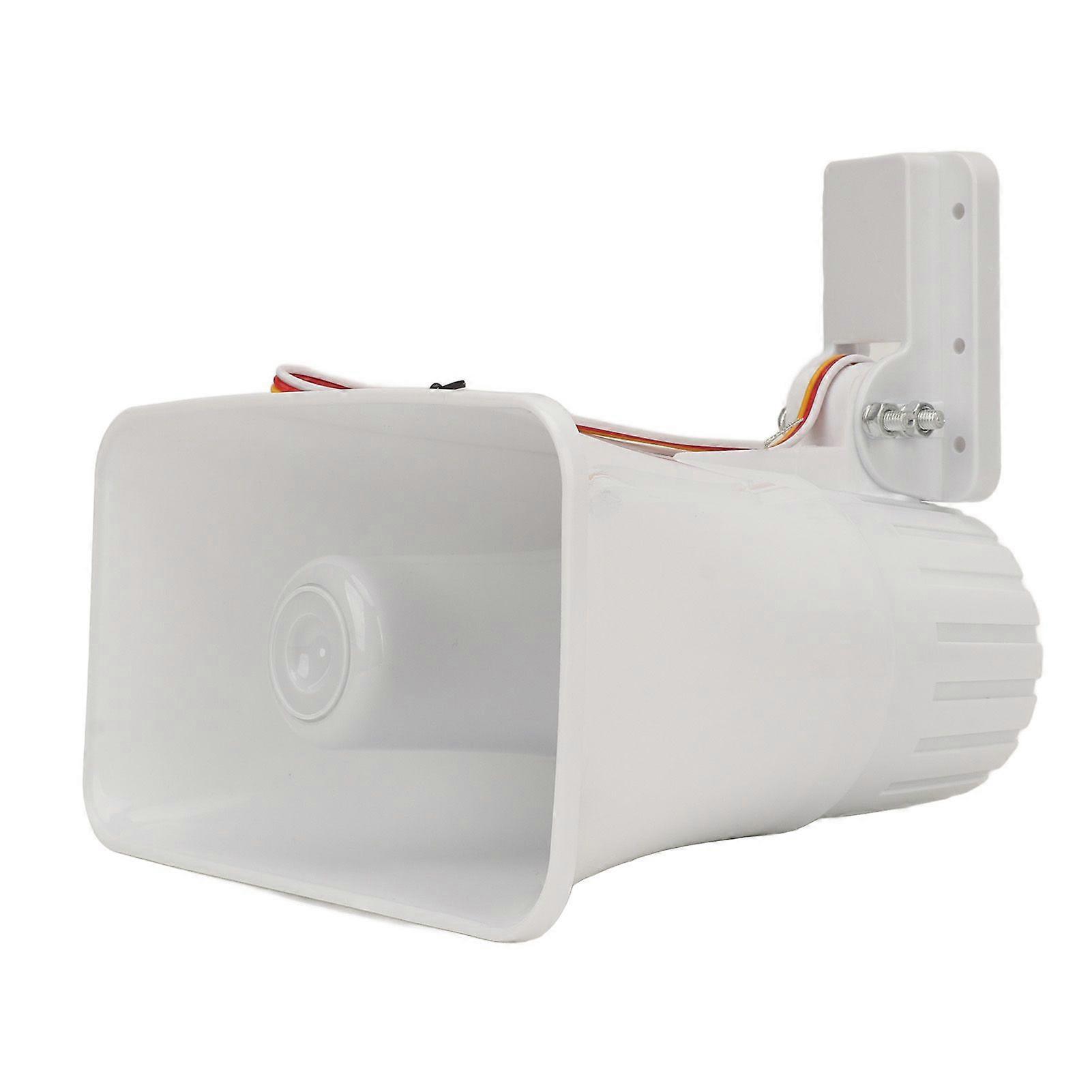Electric Security Ring Siren Dual Tone Wired Alarm Siren Horn DC12V 120 DB Security Siren Speaker with Adjustable Bracket