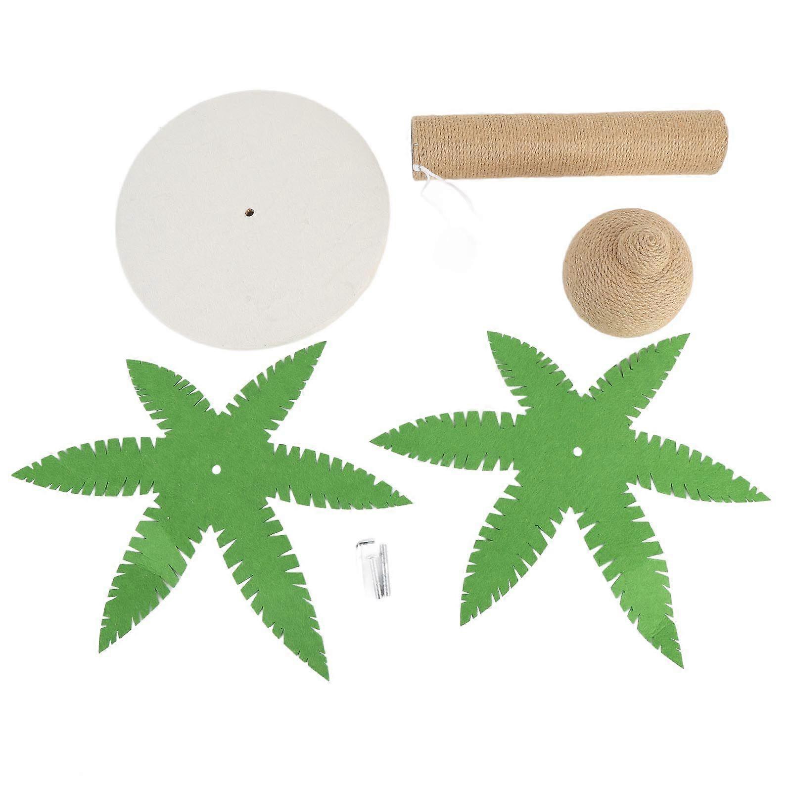 Cat Scratching Post Easy Assembly Space Saving Furniture Protection Decorative Tree Tower Scratcher for Indoor Kitten