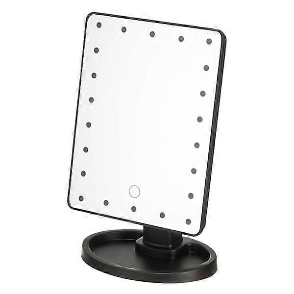 LED Makeup Mirror Cosmetic BLACK black