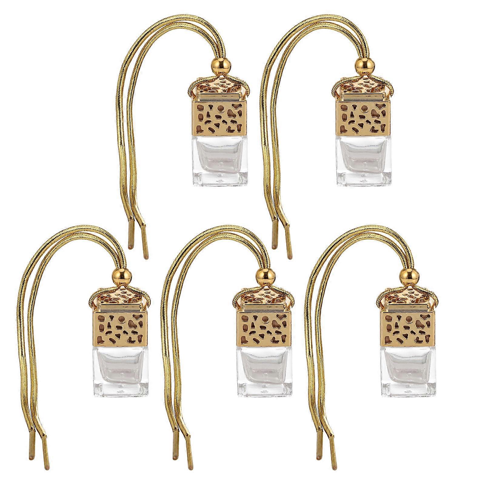 Car Hanging Perfume Bottle Glass for Decoration Use 5Pcs Hanging Bottles