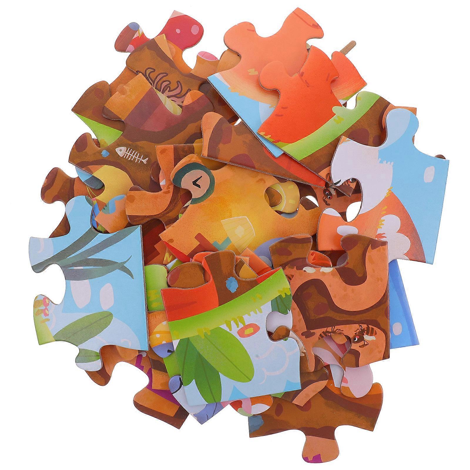 Jigsaw Puzzle Fox Secret Puzzle for Toddlers 1Set Paper Educational Toy
