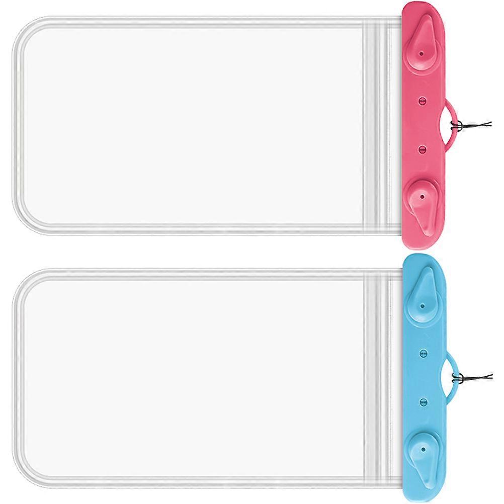 Waterproof Phone Protector Pouch for Mobile Phone and Camera Made of Pvc and Abs with Necklace Compatible Function 2Pcs