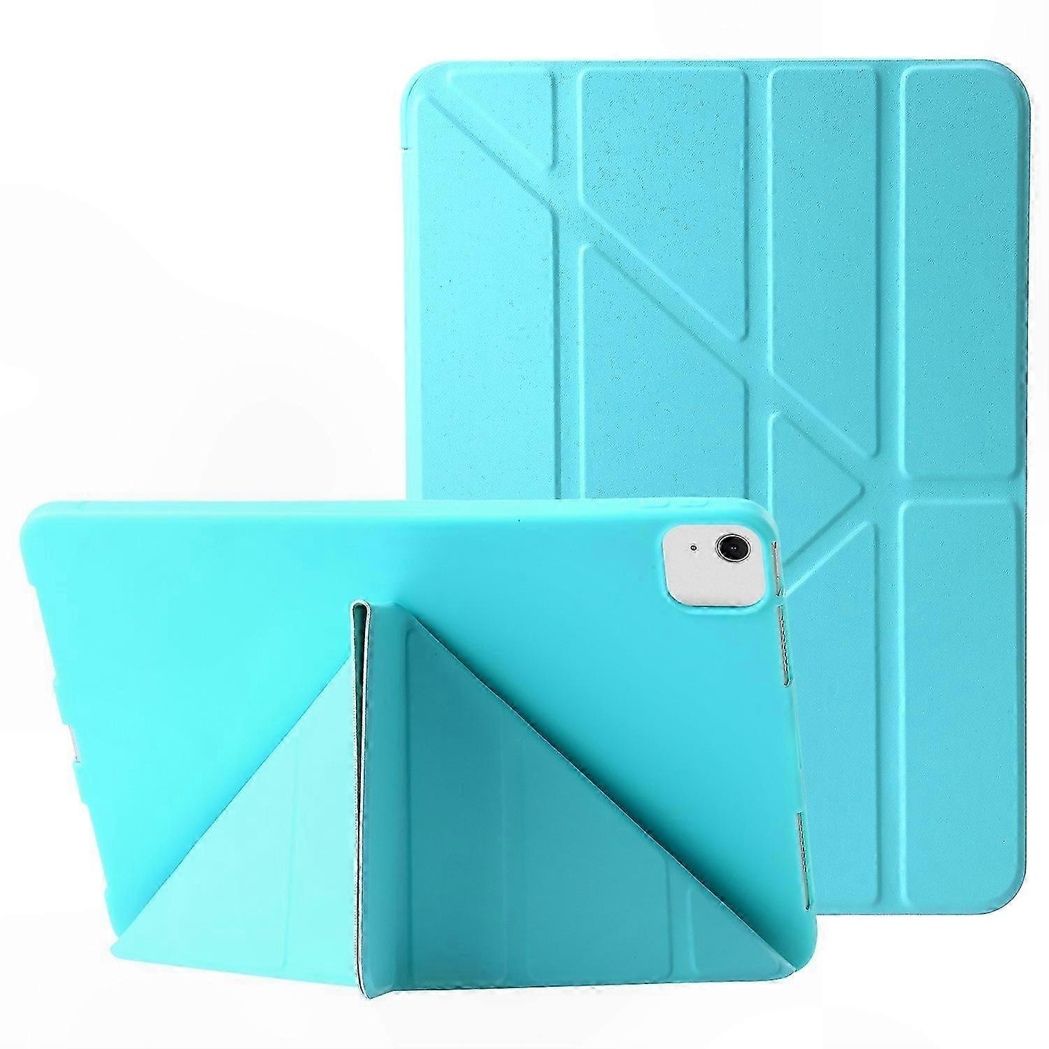 13 Inch Laptop Sleeve with Foldable Stand, PU Leather and Silicone, Auto Sleep/Wake Feature