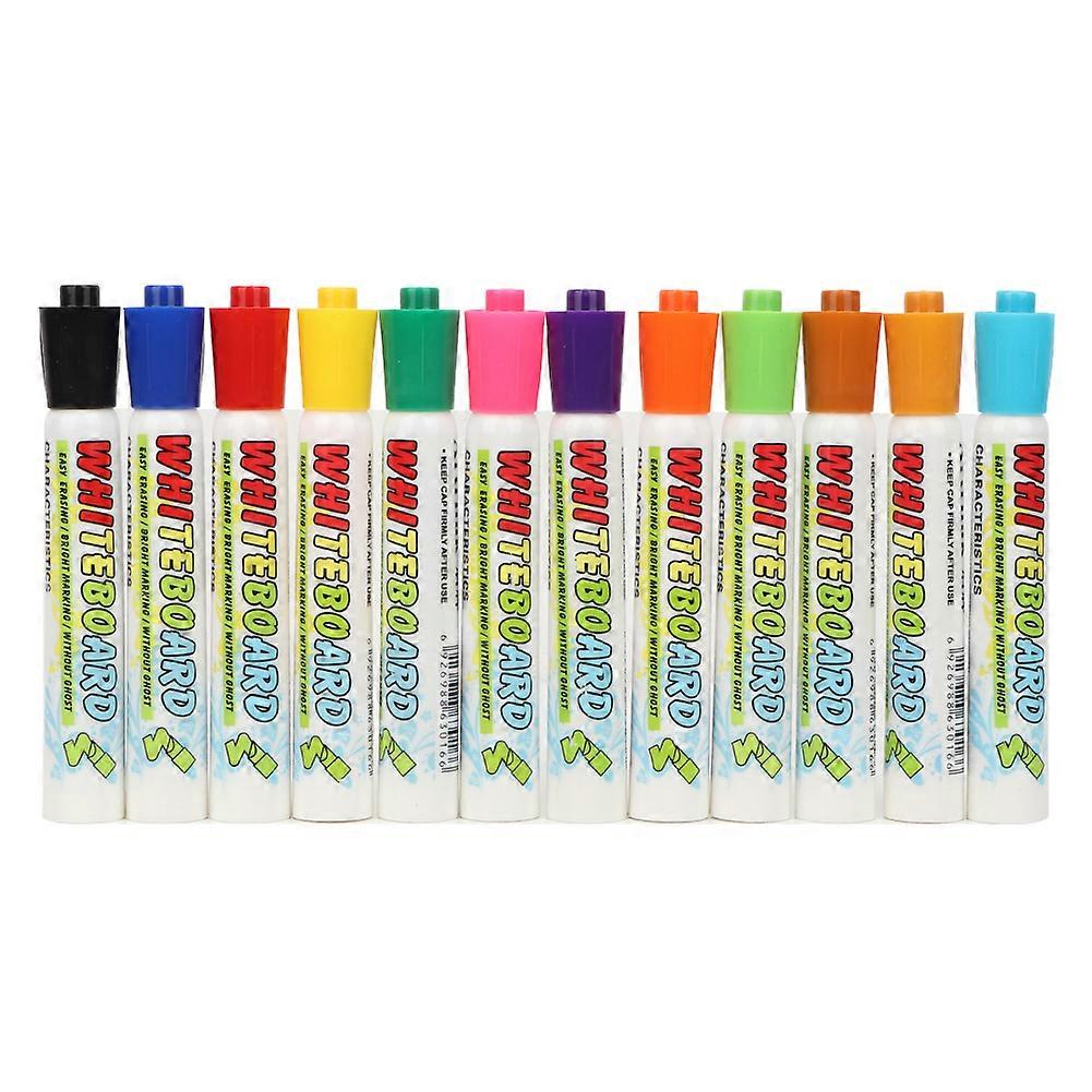 Ensemble de 12 marqueurs effaçables à la craie liquide pour enfants, faciles à nettoyer