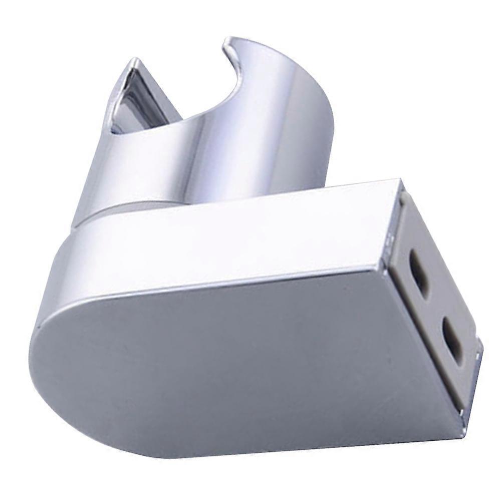 Adjustable Shower Nozzle Fixed Bracket Rotating Holder 1Pcs Silver