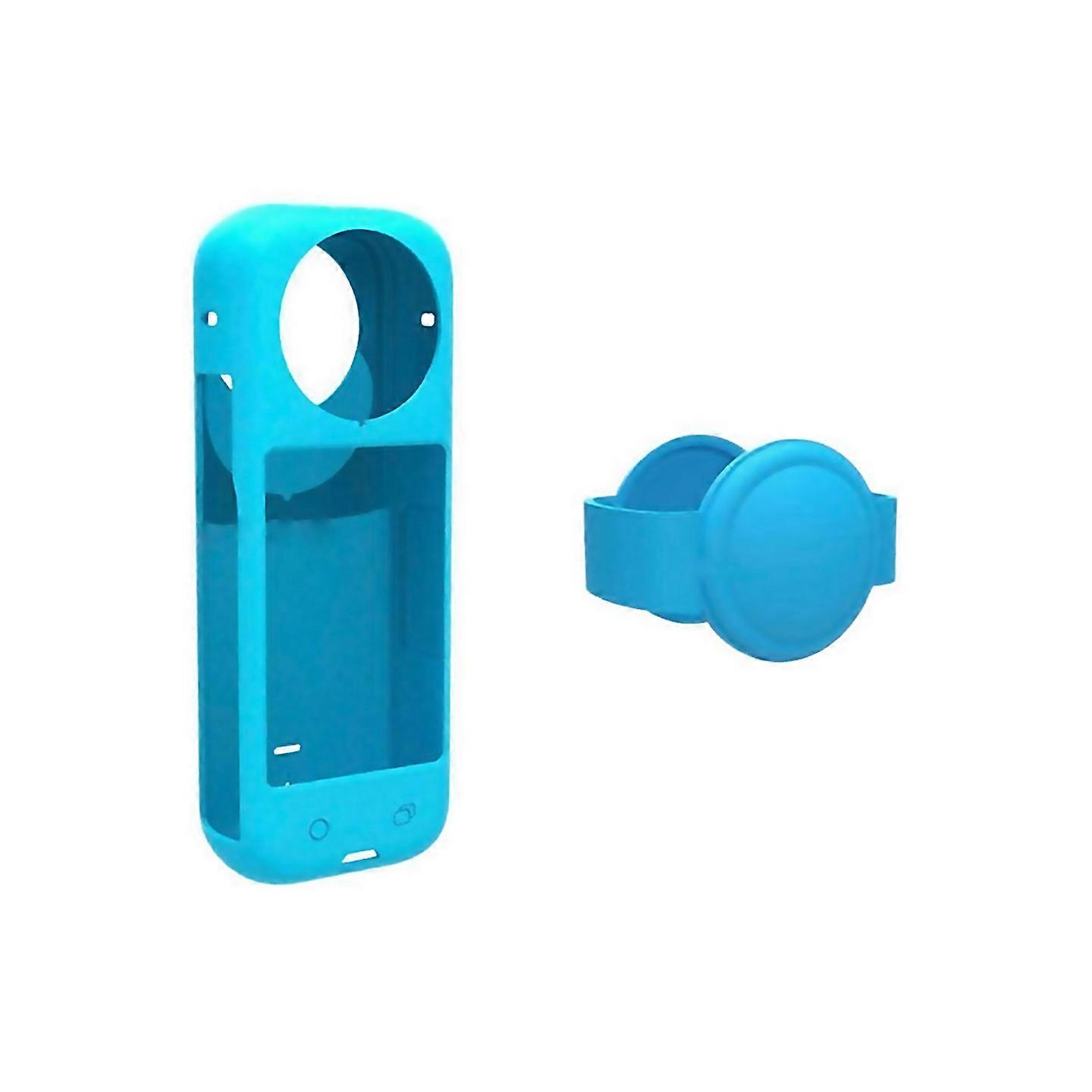 For Antiscratch Silicone Case For X4 Lens Cover Cap Blue