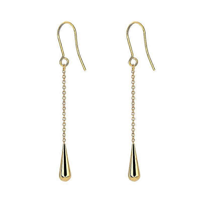 Teardrop Titanium Stainless Steel Drop Earrings #5