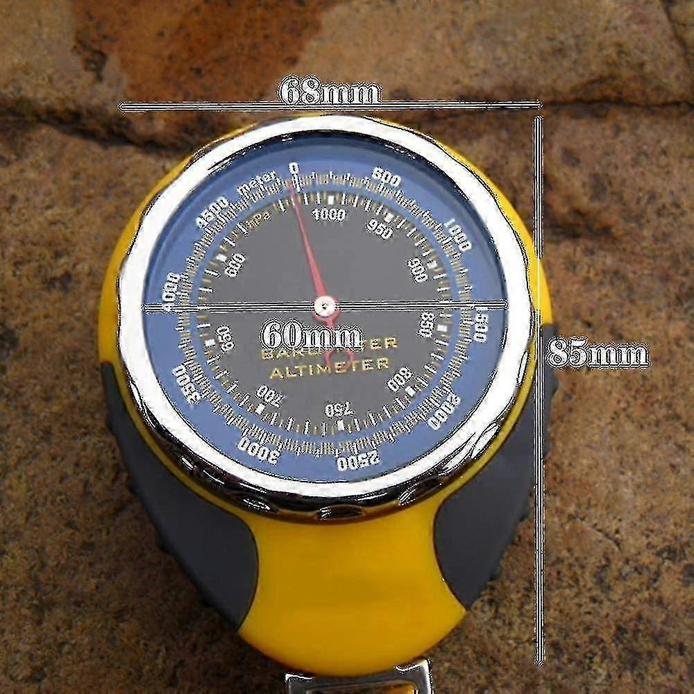Altimeter Watch with Barometer, Compass, Thermometer, and Weather Instruments