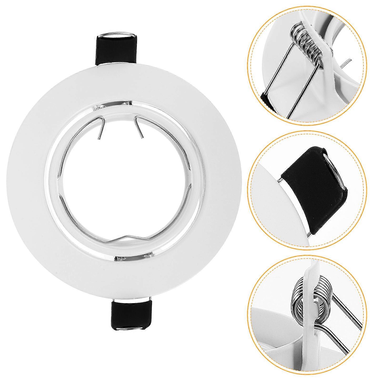 LED Spotlight Ceiling Lamp Mount Shell Iron Trim Ring 4Pcs for Home Use