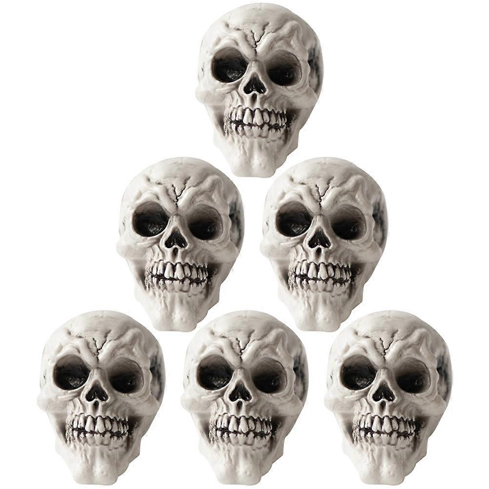 Halloween Plastic Skull Models for Decoration 4Sets of Small Skull Ornaments