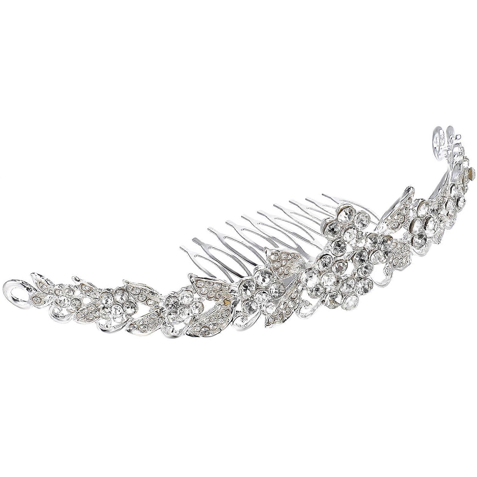 Crystal Rhinestone Tiara for Wedding Use with Comb