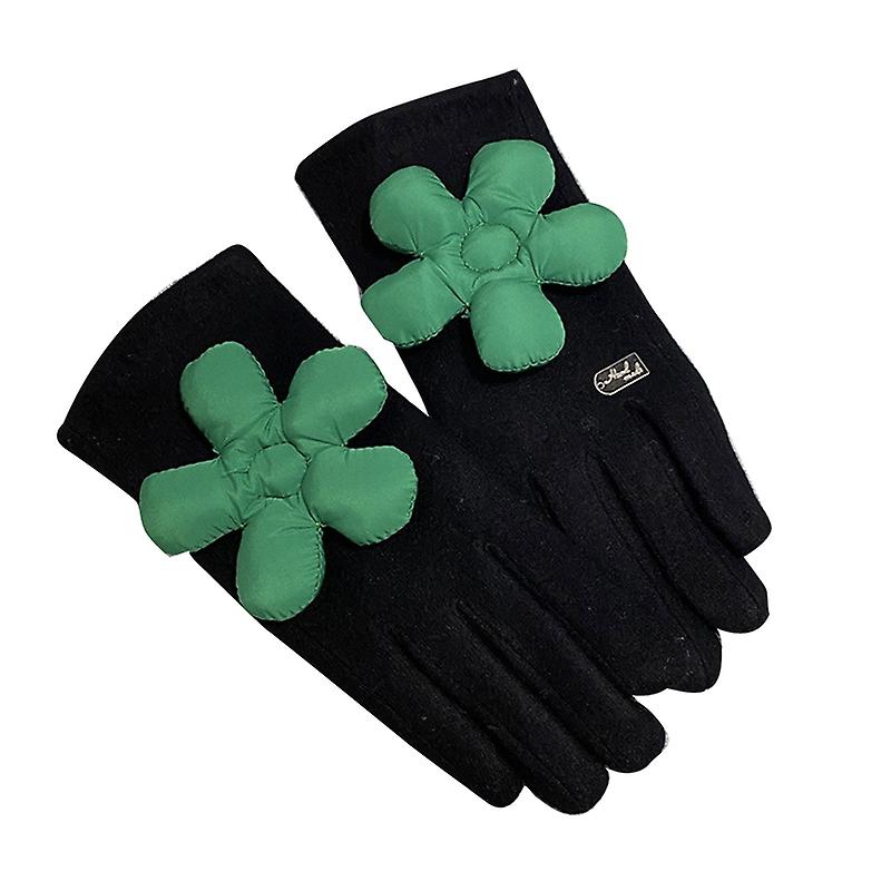 Tegneserie Varme Handsker Cross Band Furry Slides Hjemmesko Blomsterhandsker Til ridning