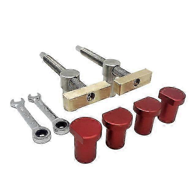 Woodworking desktop clip adjustable clamp w/ bench dog holes stop fast fixed clip quick fixture clamping tool kit workbench tool 2025