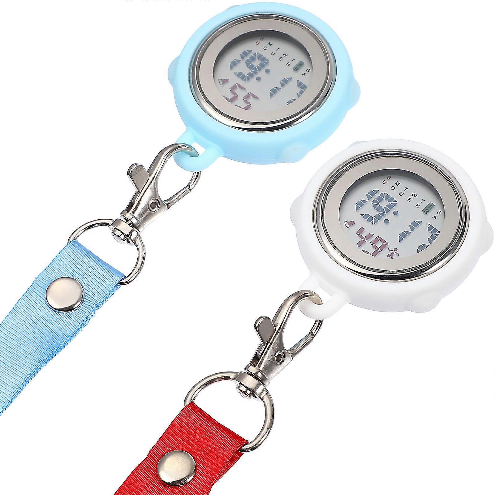 Compact Digital Stopwatches For Daily Use Perfect For Nurses Doctors And Students With Stopwatch Function And Lanyard 6 Pcs