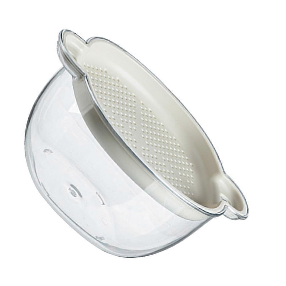 Vegetable Washing Basket Double Layer Draining Basket for Food Storage 5Pcs