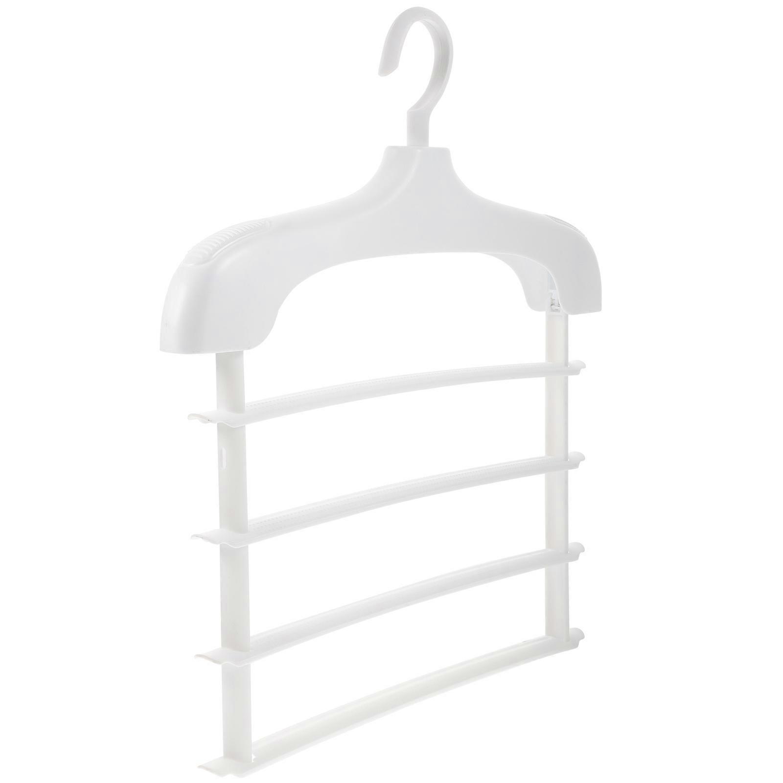 Space Saving Pant Hanger Organizer For Home Clothing Management Rectangular Closet Structure 5Pcs