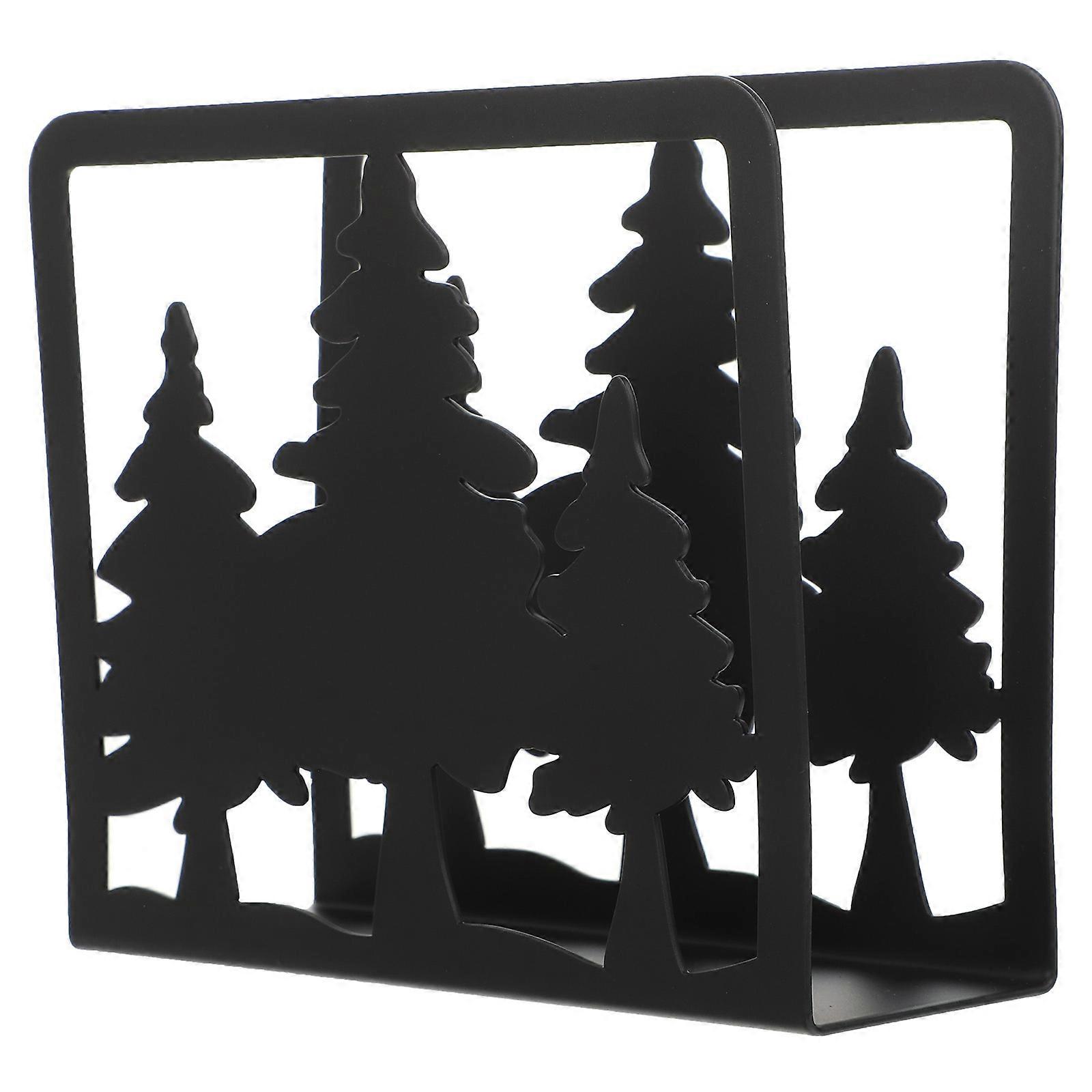 Metal Hollow Napkin Holder for Tabletop Use with Iron Material 5Pcs Set