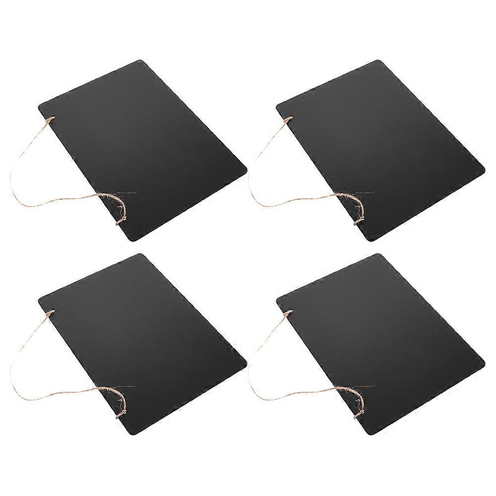 Double Sided Hanging Chalkboard Wooden Signs 12Pcs Erasable Message Boards