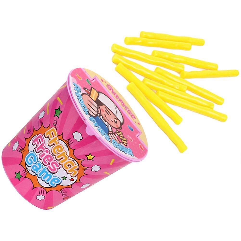 Funny French Fries Game Toy for Playing 4Pcs Plastic Assorted