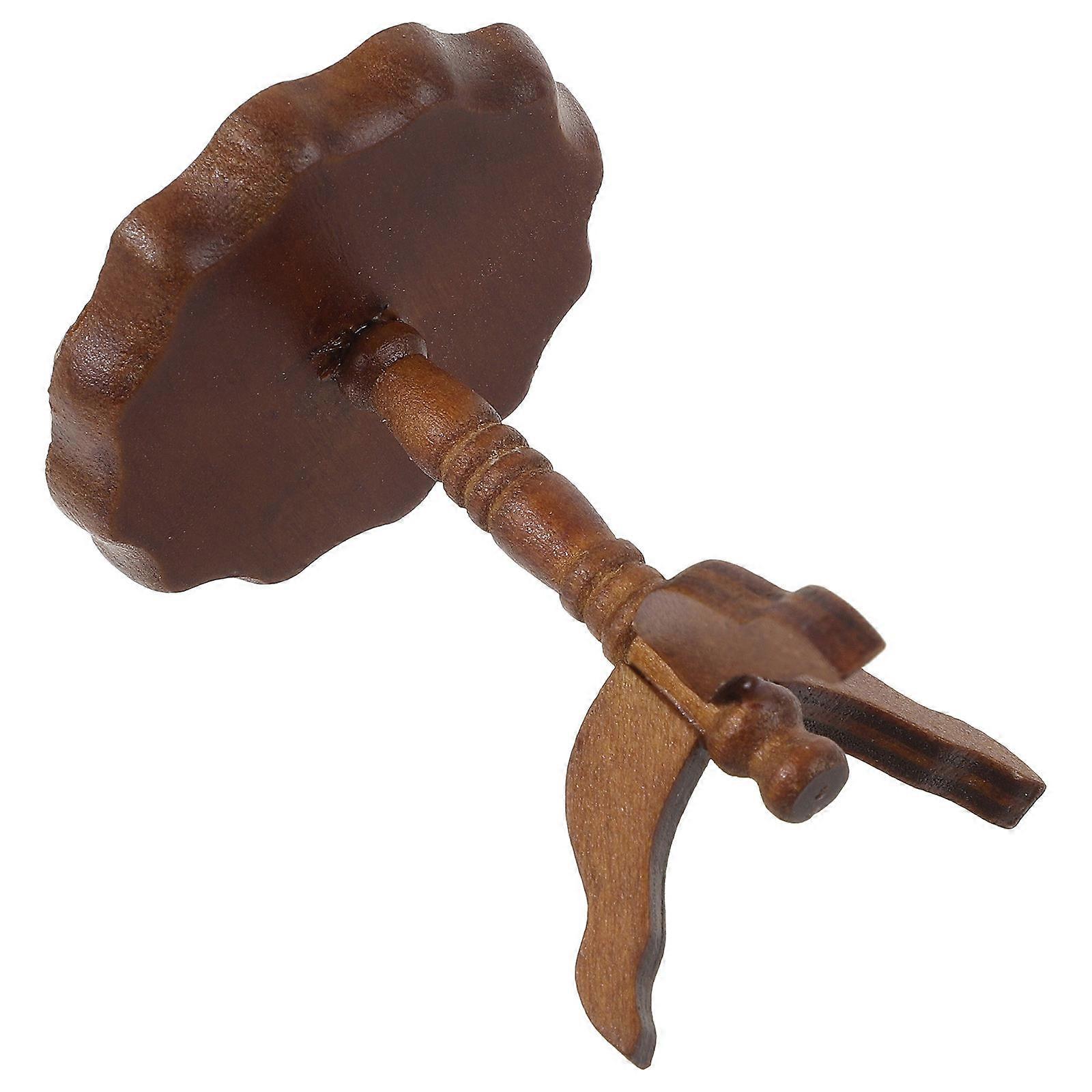 Miniature Table Wooden Doll House Decor for 5Pcs Miniature Table Set