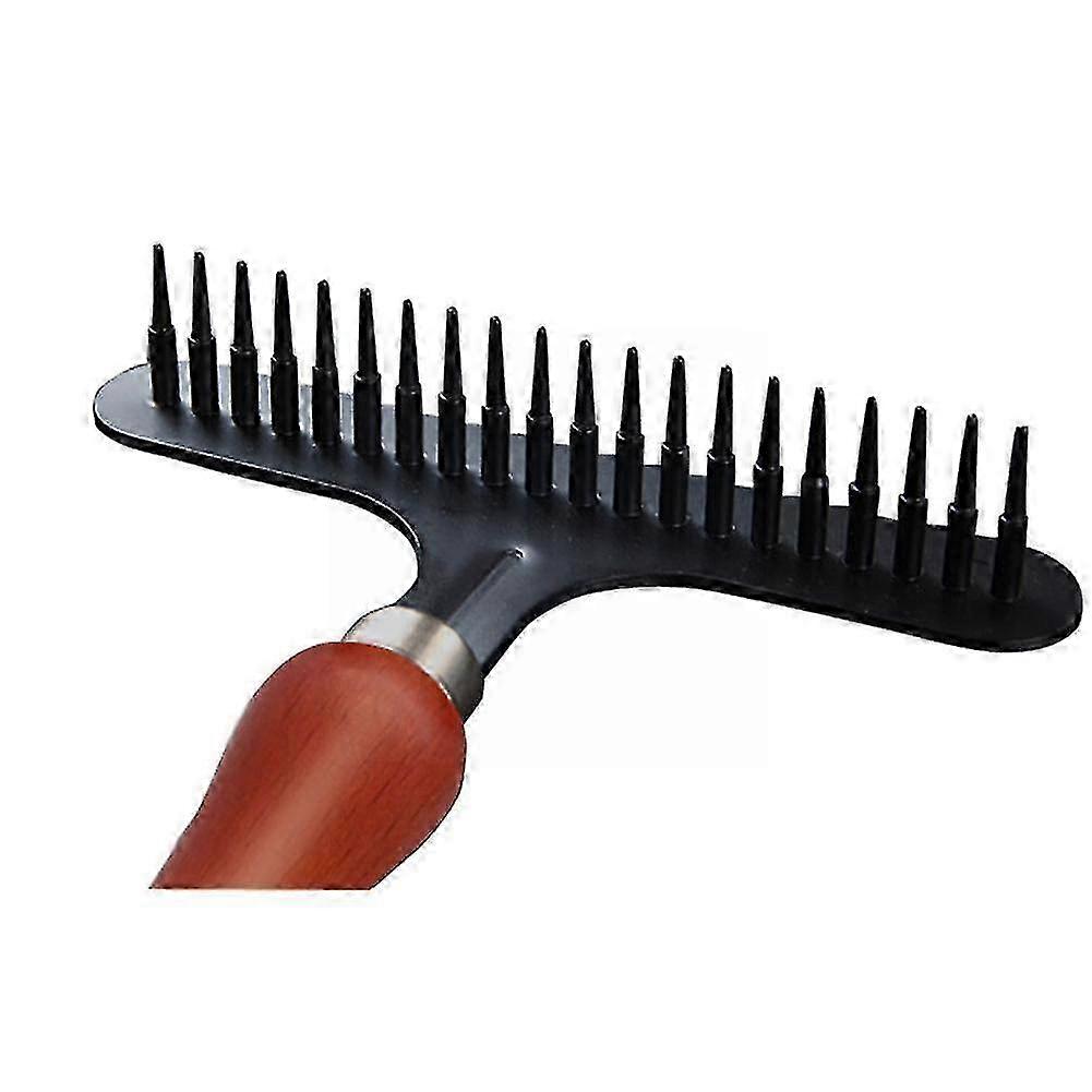 EfficientSingle Row Dog Rake Undercoat Stainless Steel Lightweight Handle Comb Nonslip Portable Dematting Ergonomic Pet 2025