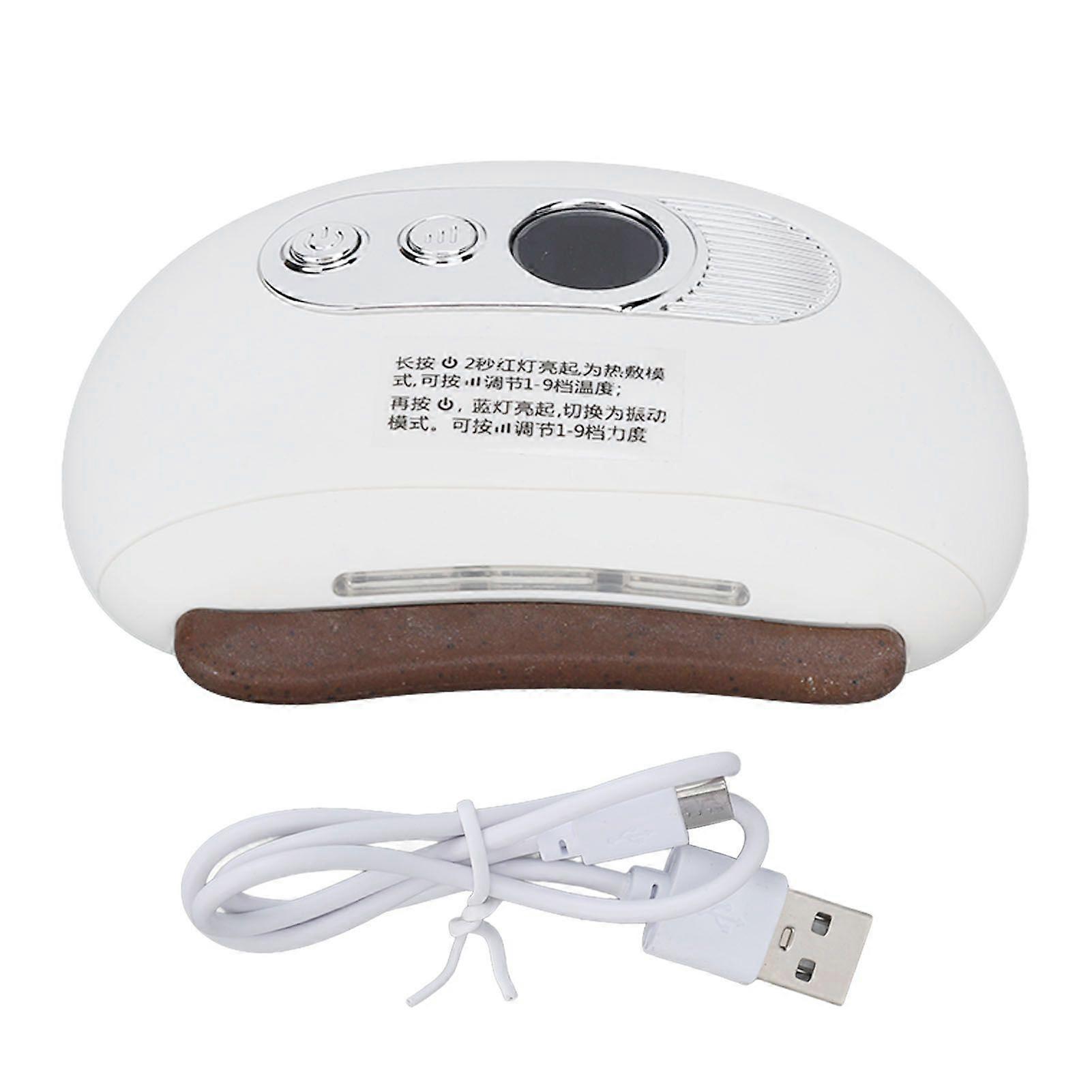 Facial Gua Sha Tool Rechargeable Portable Electric Hot Compress Vibration Scraping Massager for Back