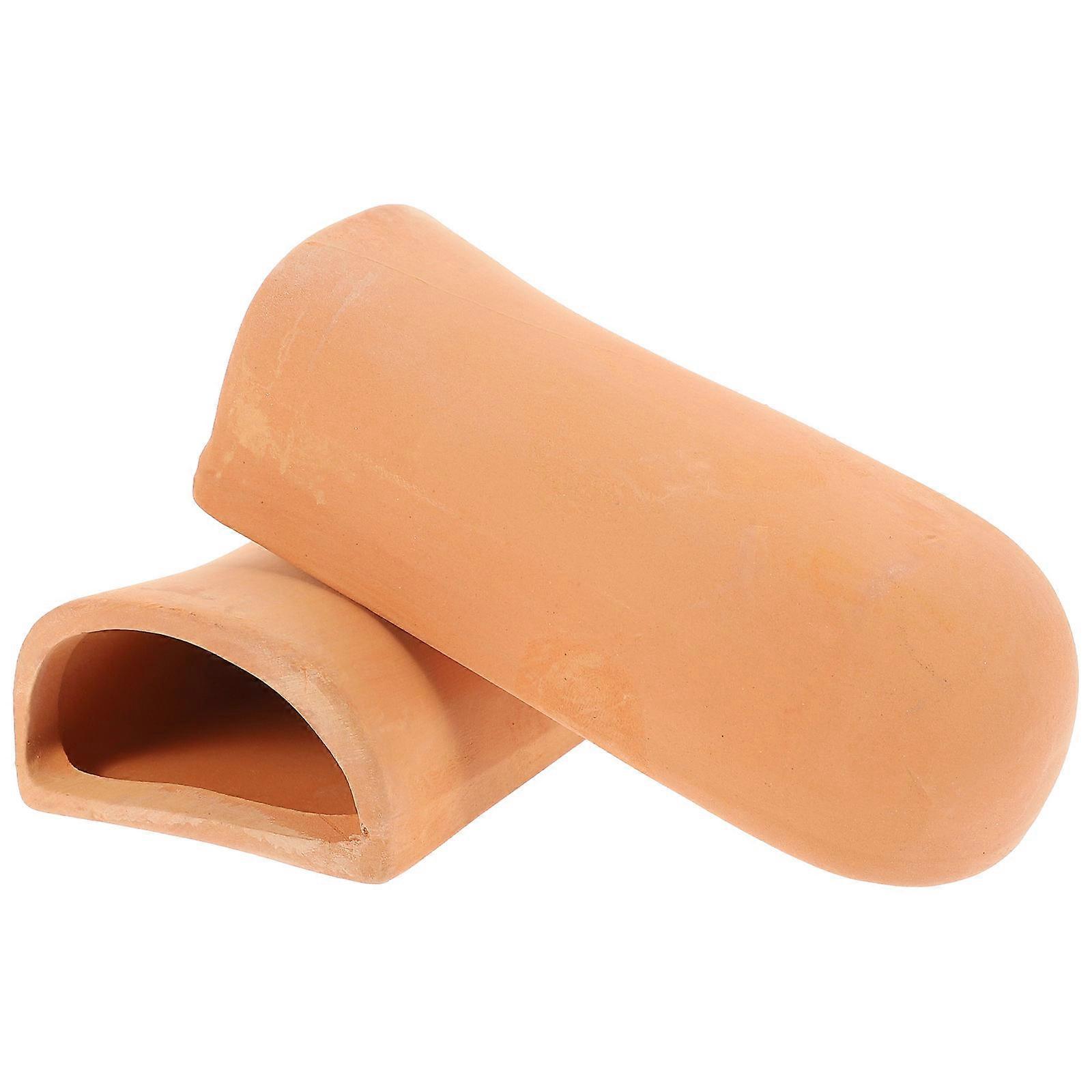 Fish Shrimp Breeding Cave Aquarium Ceramic Decoration 4Pcs Set