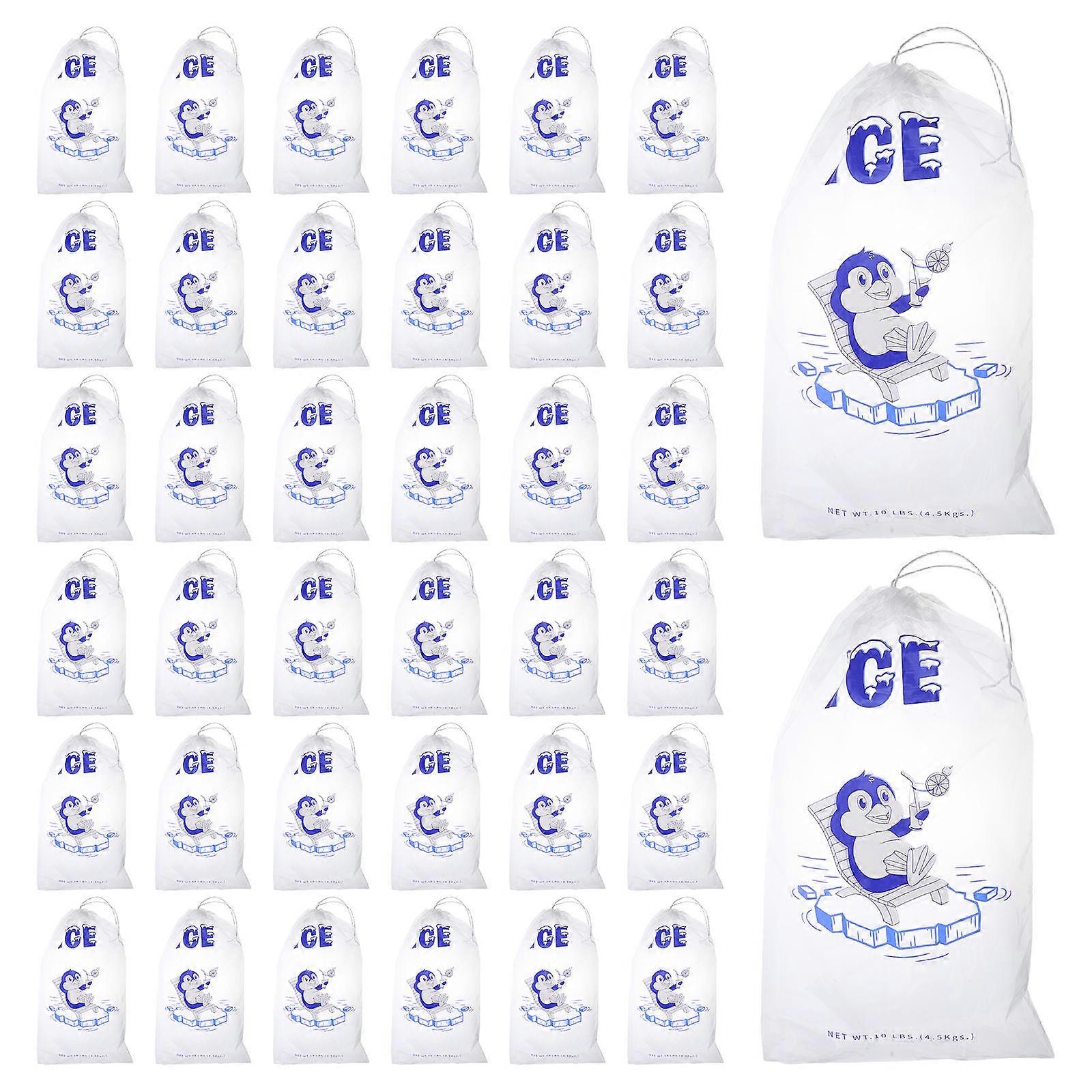 Thicken Ice Cube Storage Bag for Freezer Use with 50Pcs Pack