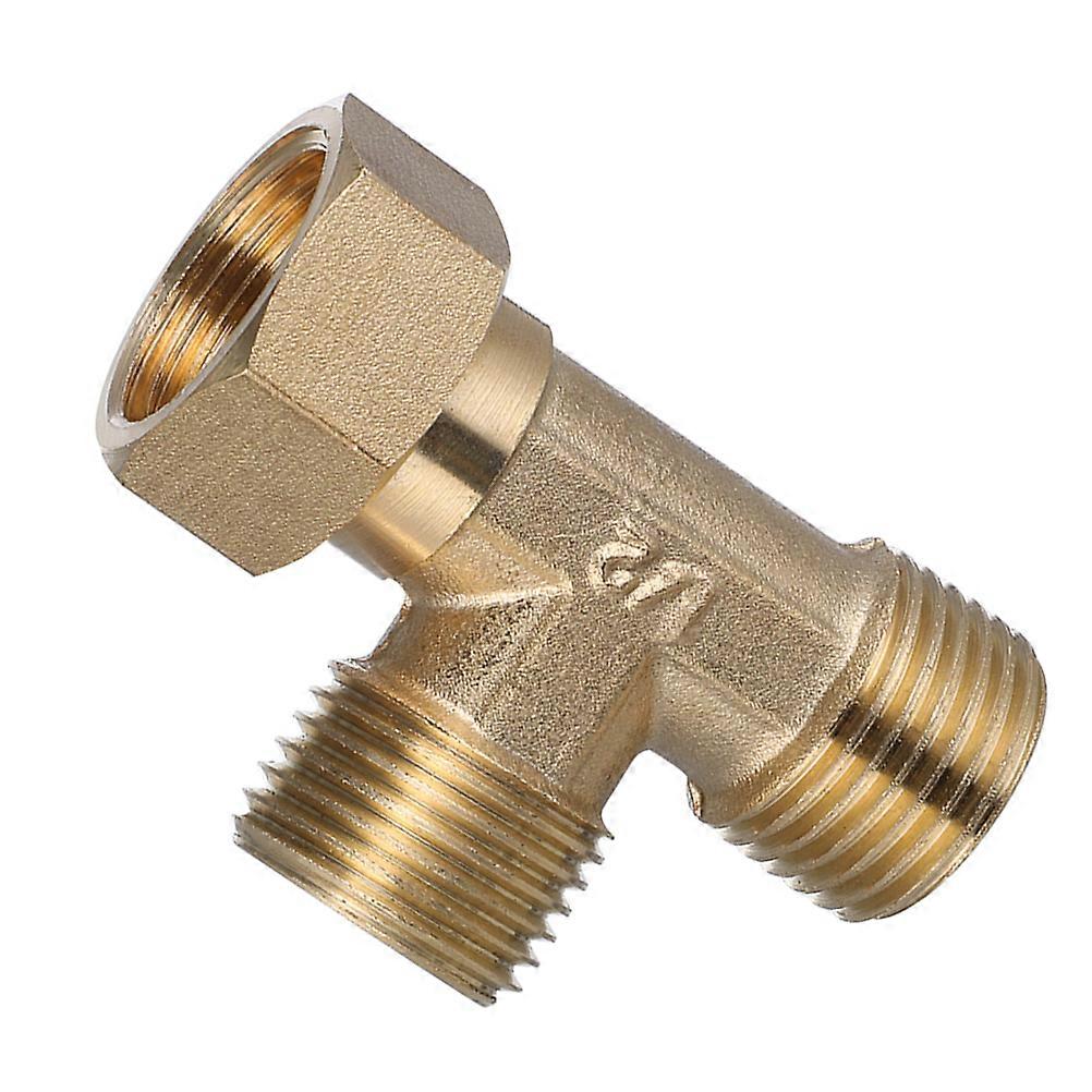 High Pressure Brass Tee Fitting 90 Degree for Water Pipe 4Pcs Set
