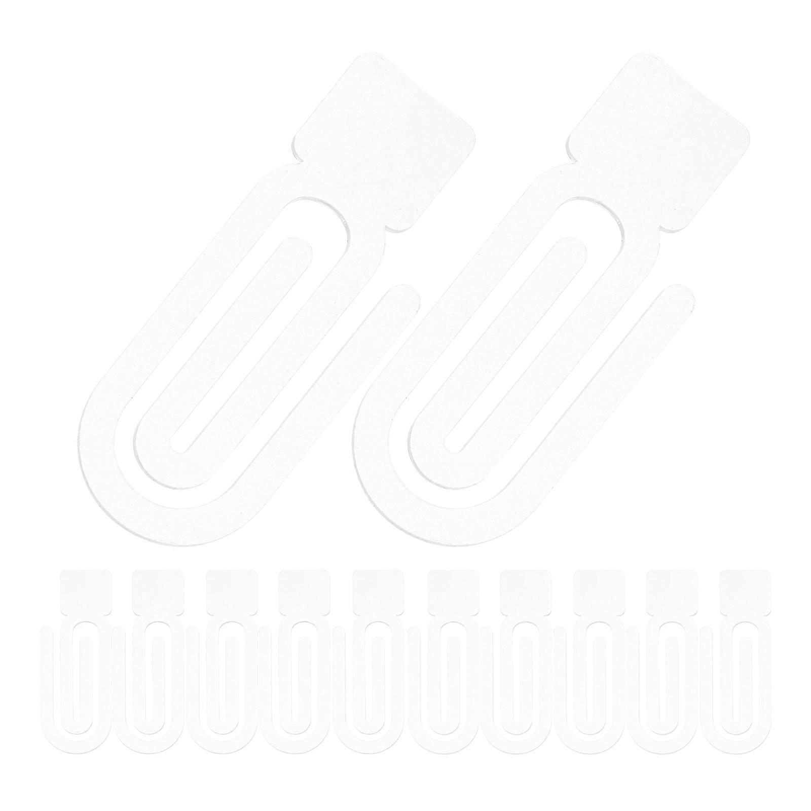 Sublimation Design Paper Clips 60 Pcs Rectangular Acrylic Bookmarks For Students Teachers Professionals DIY Crafting