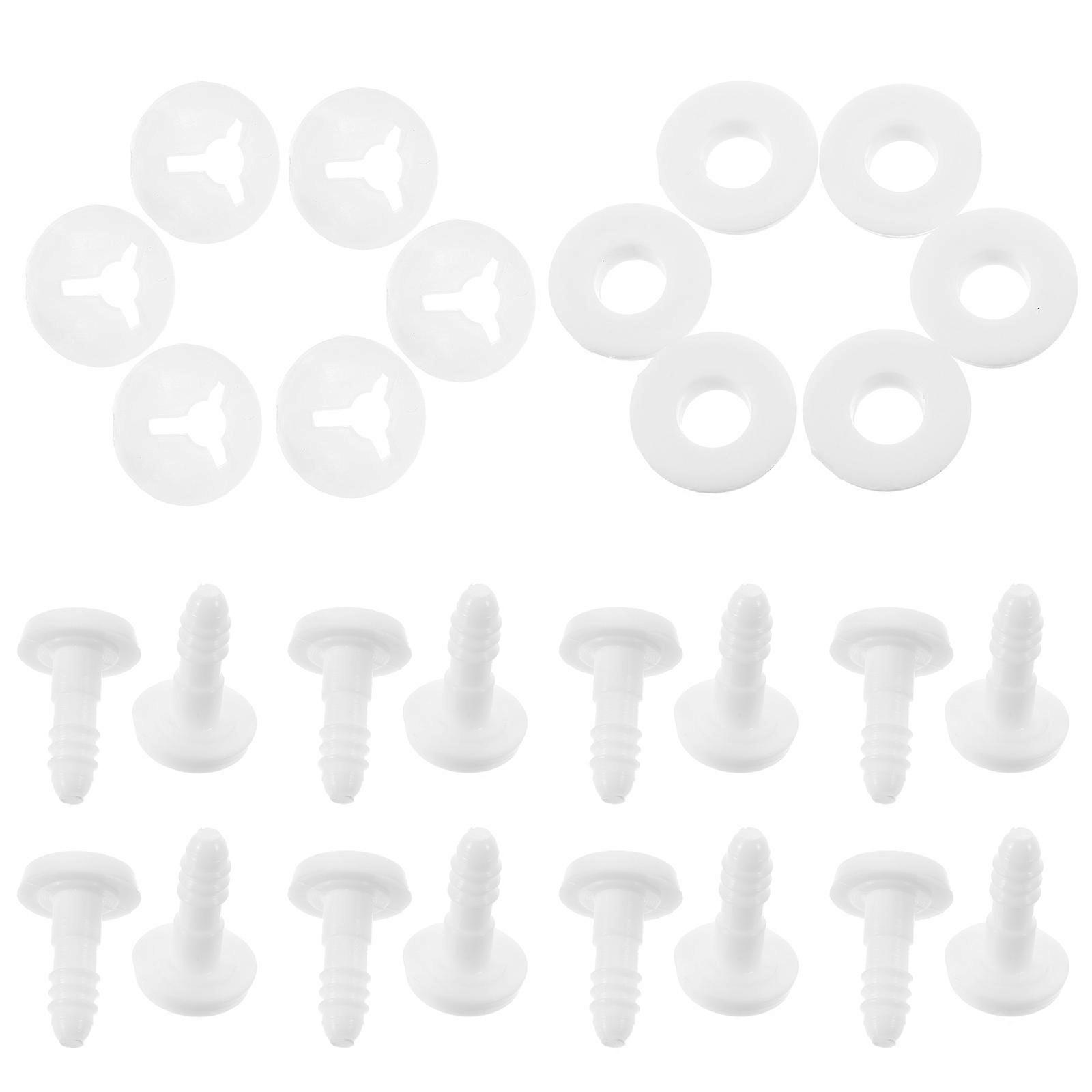 Doll Joints White Plastic for Doll Making Accessories 250Sets DIY Materials