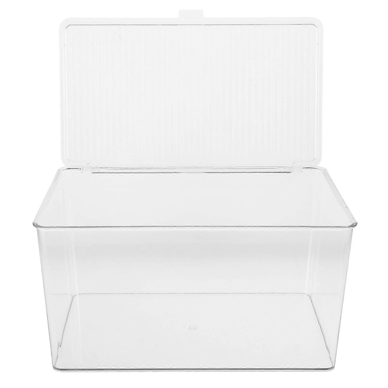Clear Acrylic Storage Box for Organizing with Lid 3Pcs Display Case