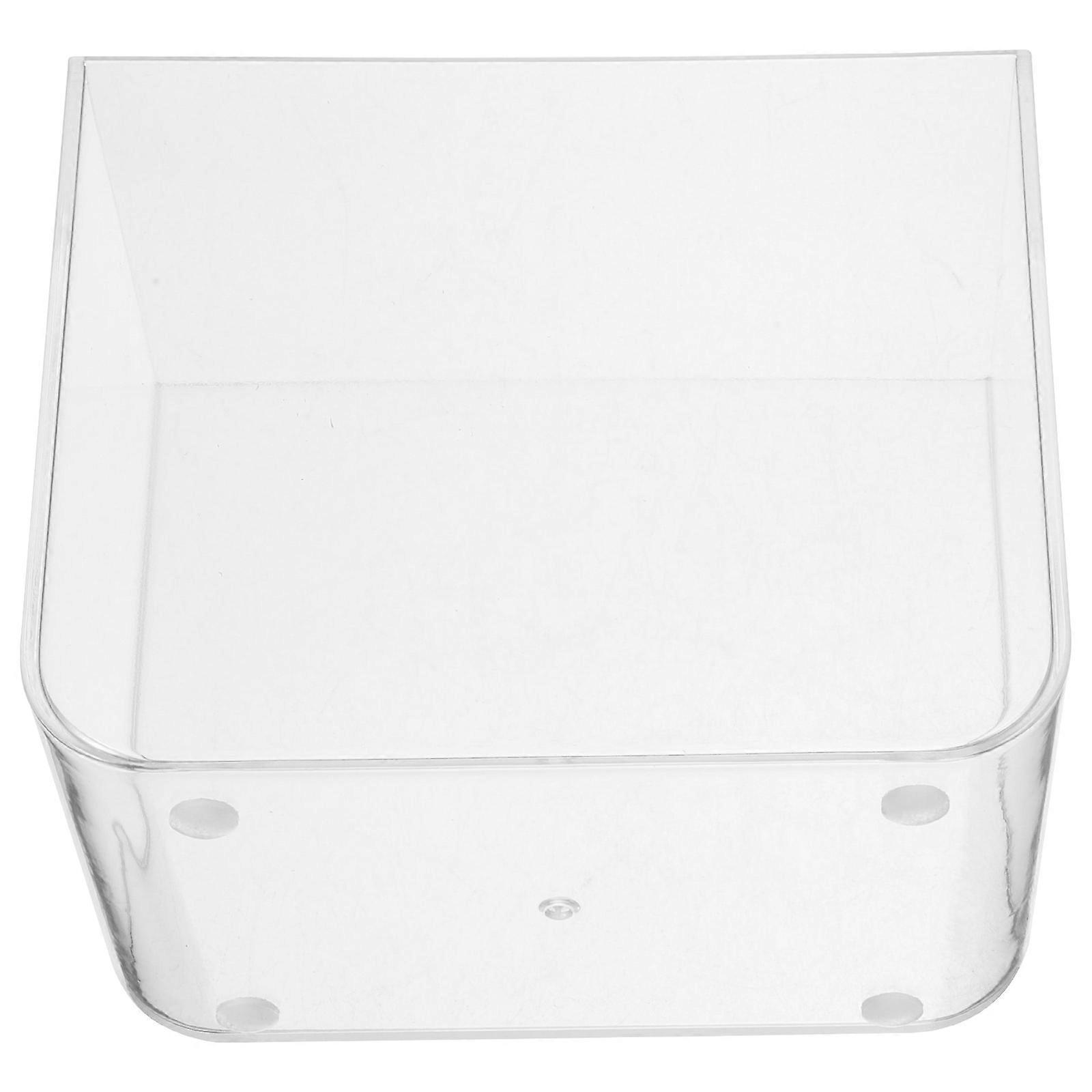 Small Fish Tank Transparent Plastic for Home Use 2Pcs Betta Fish Bowl