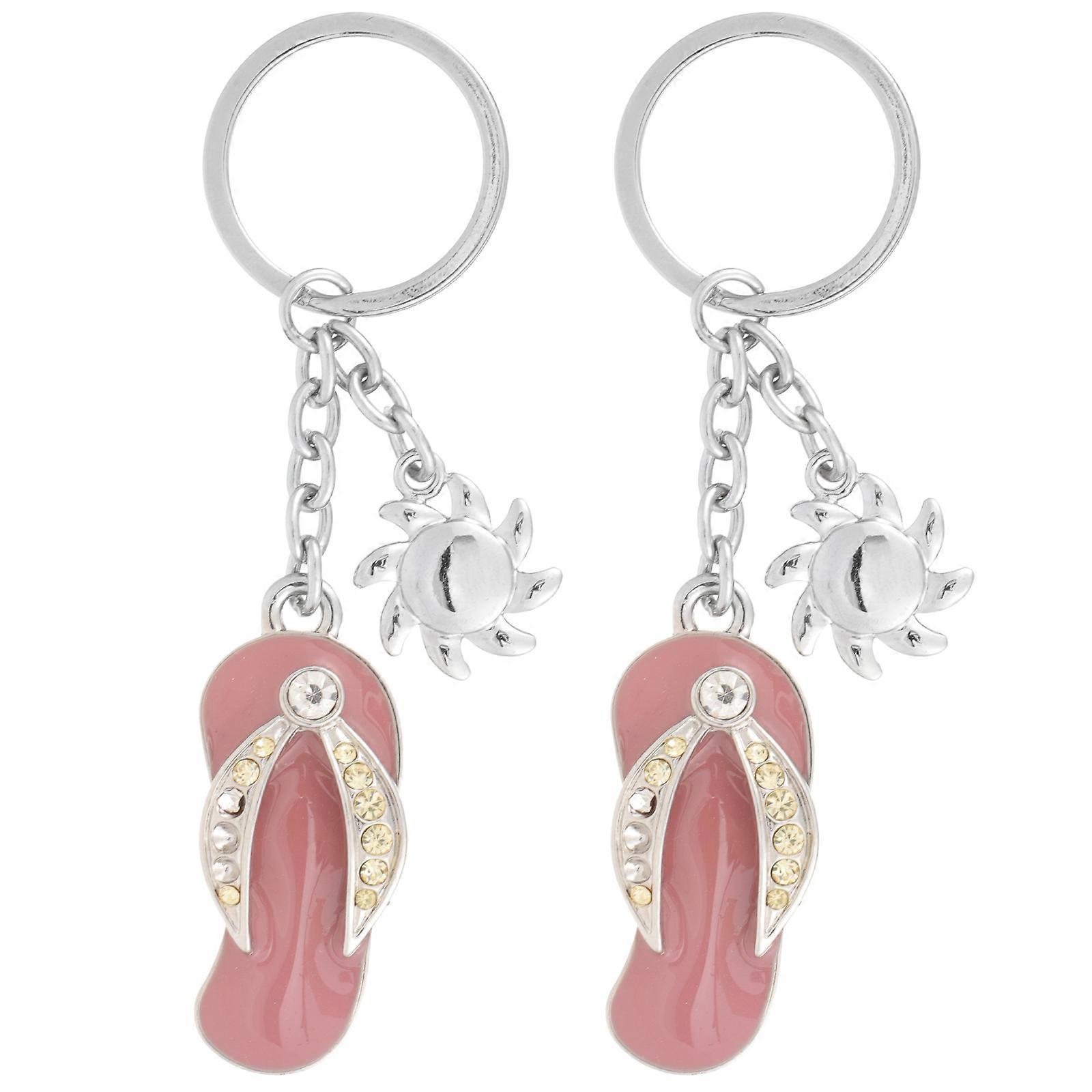 Mini Slipper Pendant Key Chains for Key Hanging 8Pcs
