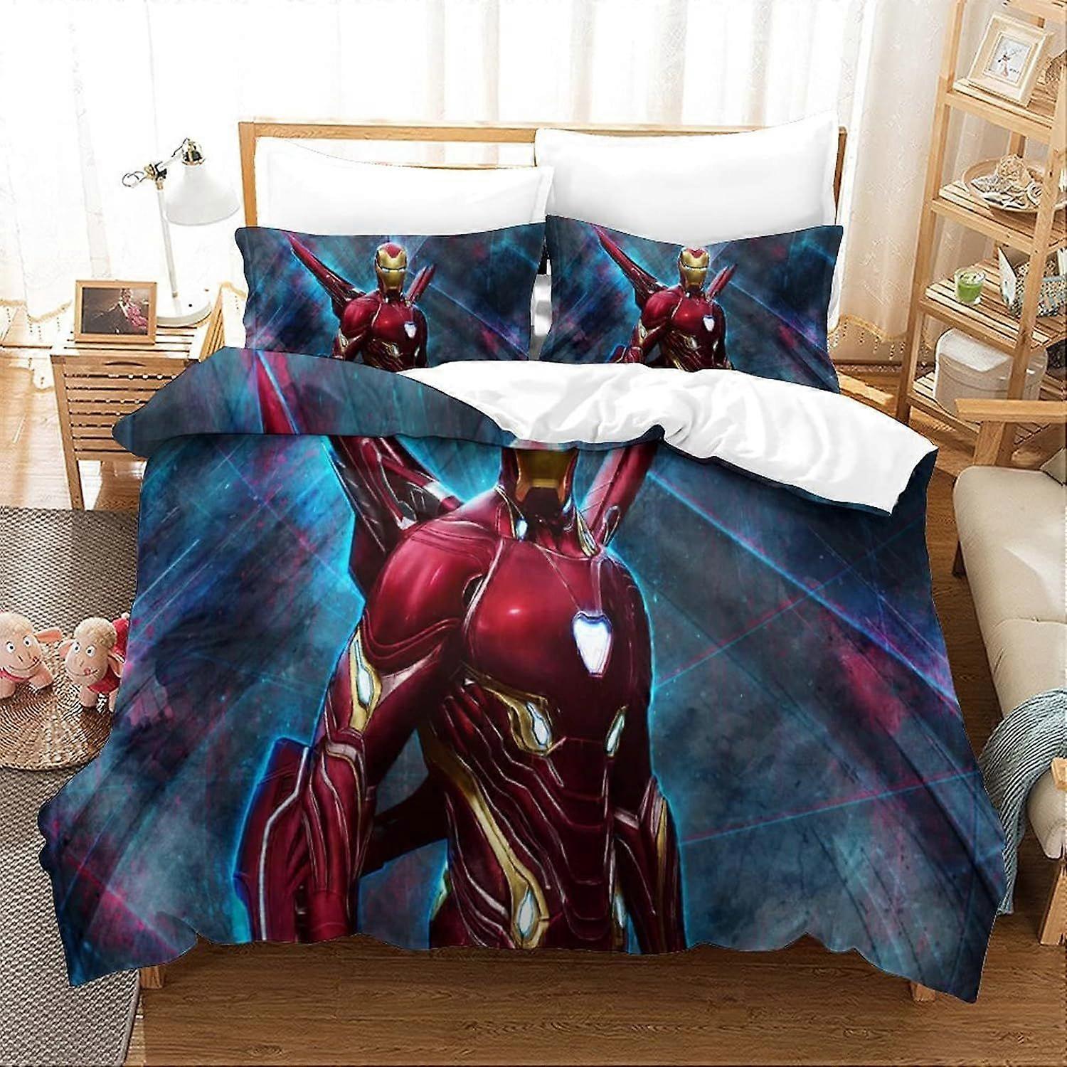 xzz415 Duvet Cover Iron Man Movie Poster Duvet Cover 140X200CM