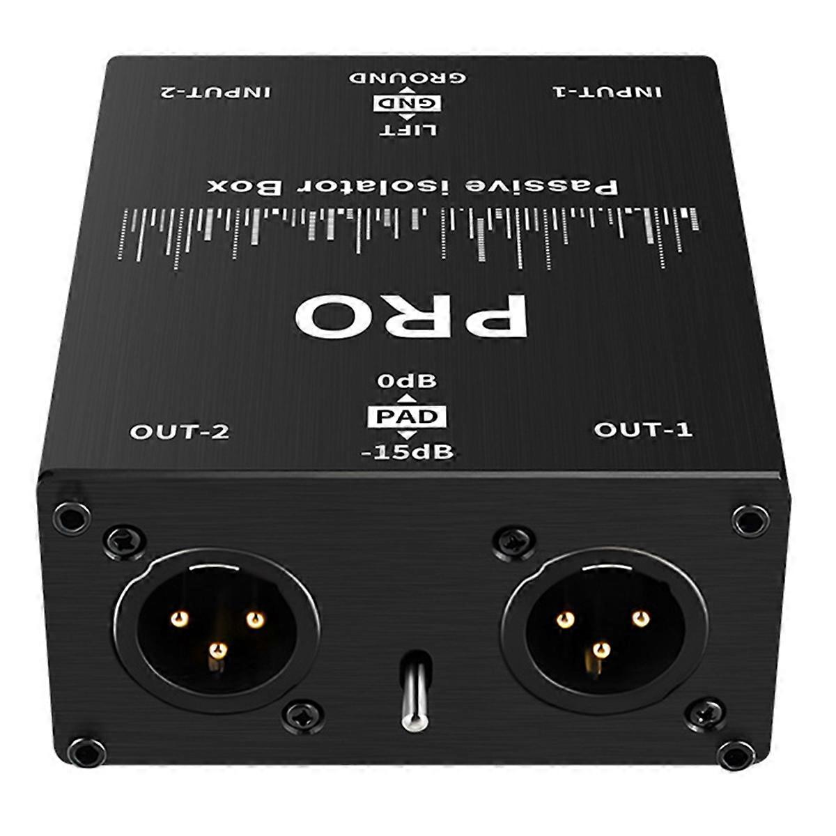 6.35 XLR Audio Isolator Mixer Noise Cancellation Audio Current