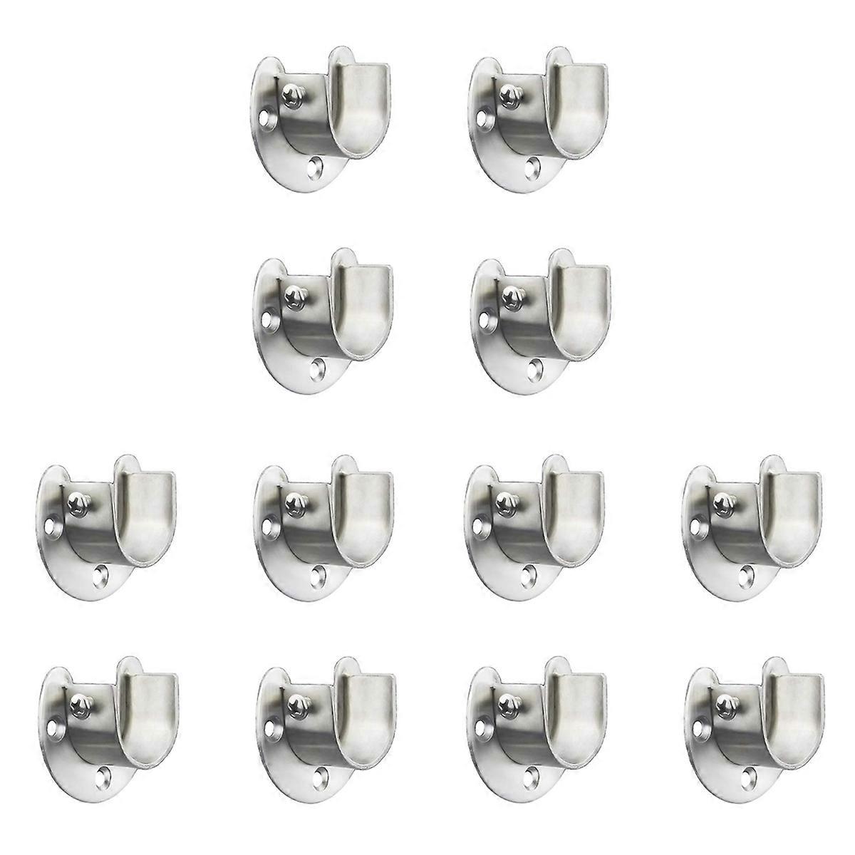 Stainless Steel Closet Bracket, U-Shaped Socket , Shower Curtain Rod