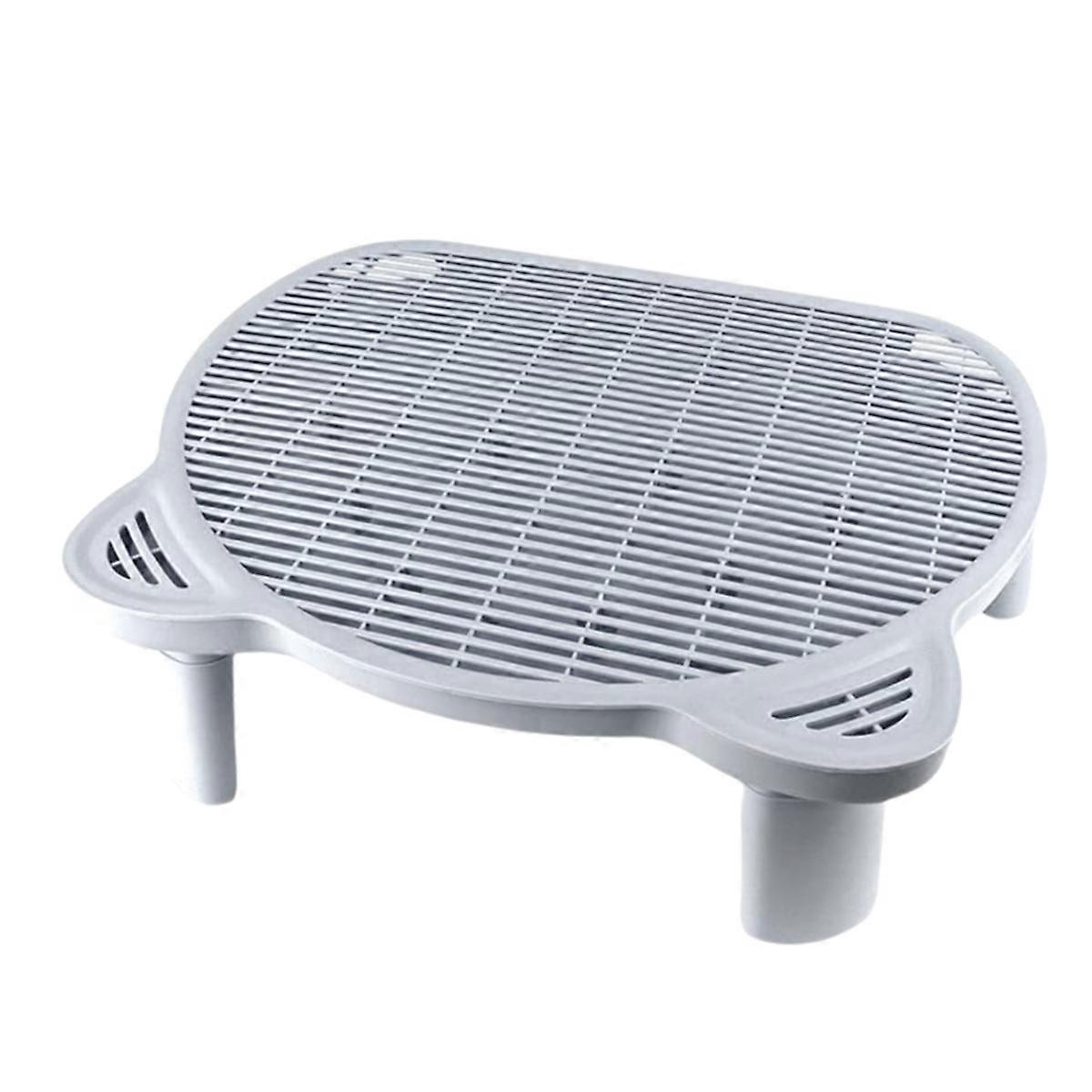 Adjustable Cat Ramp Litter Box Step Double Layer with Filter Function