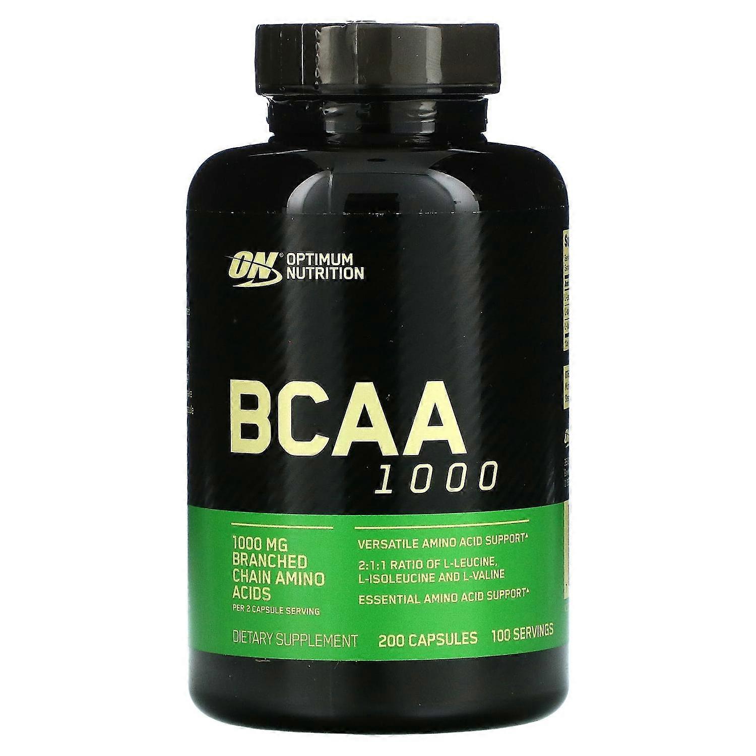 Optimum Nutrition, BCAA 1000, 500 mg, 200 Capsules