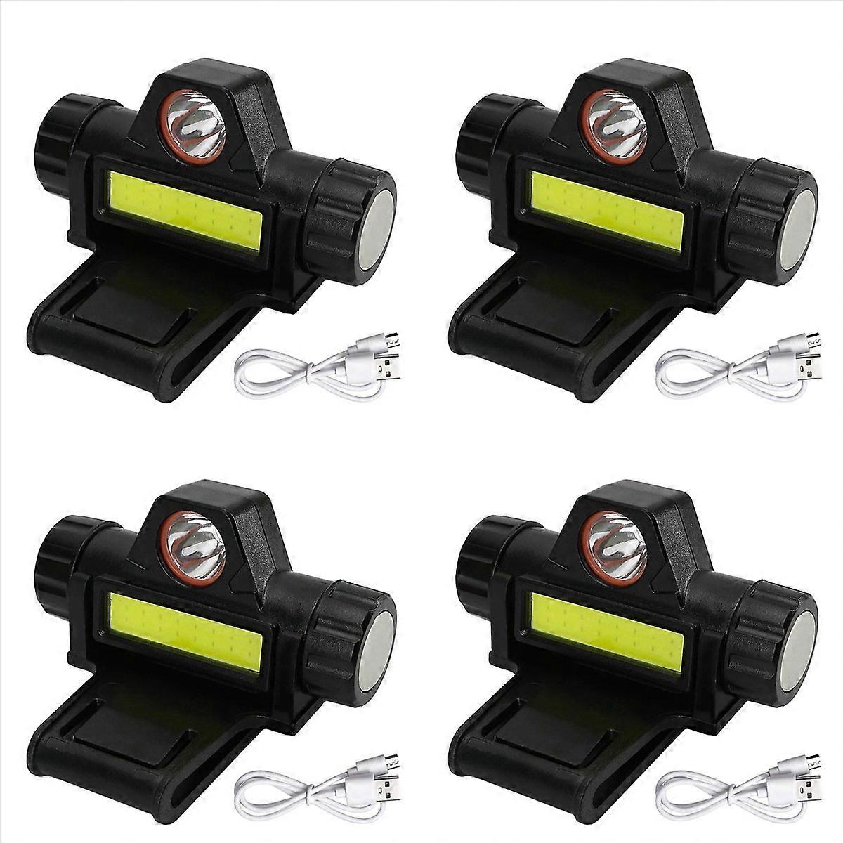 4X Rechargeable Welding Helmet Light Versatile Headlamp Flashlight with Mount Holder, Automatic Dimm