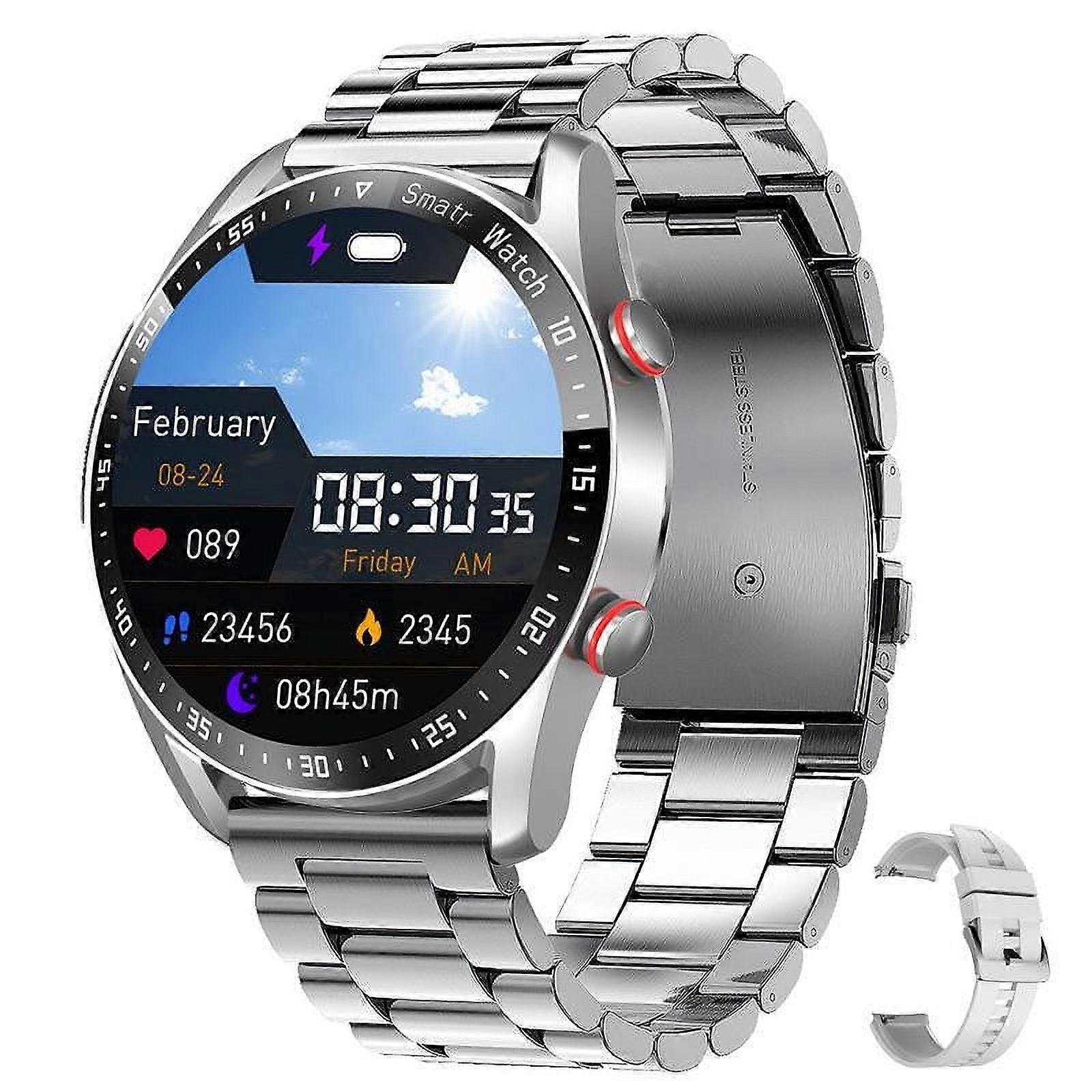 WNFJR Bluetooth Smartwatch with Phone Call, HEART Monitoring, NFC Payment & IP67 Waterproof for Fitness Tracking and Health Alerts