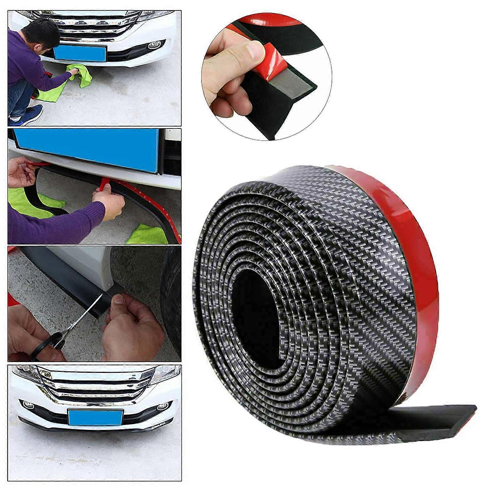 Universal Car Lip Skirt Protector Practical Front Lip Bumper Spoiler Side Rubber Splitter Easy Operation