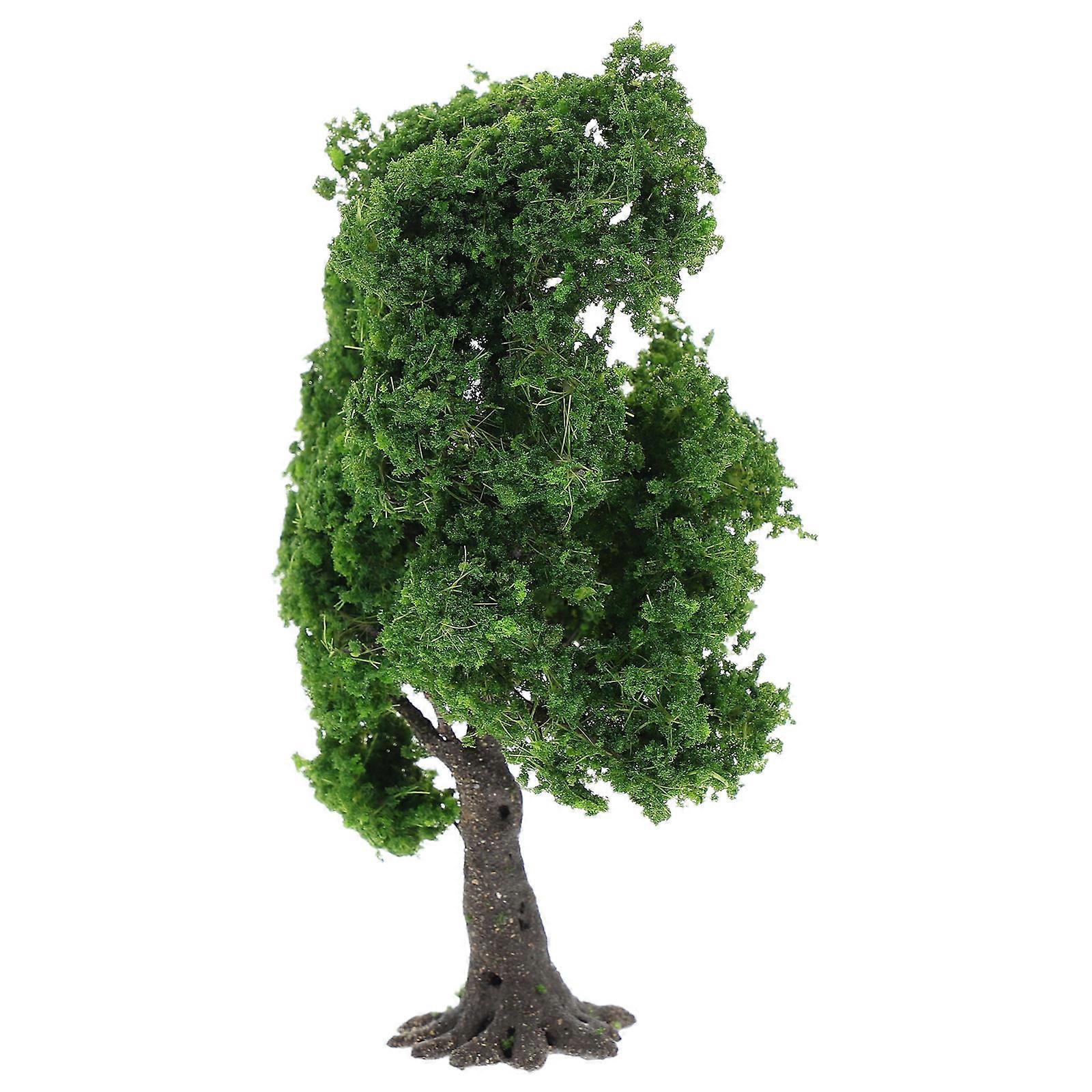 Plastic Miniature Tree 2Pcs Suitable For Desk Ornament And Art Projects Tower Shape Micro Landscape Decoration
