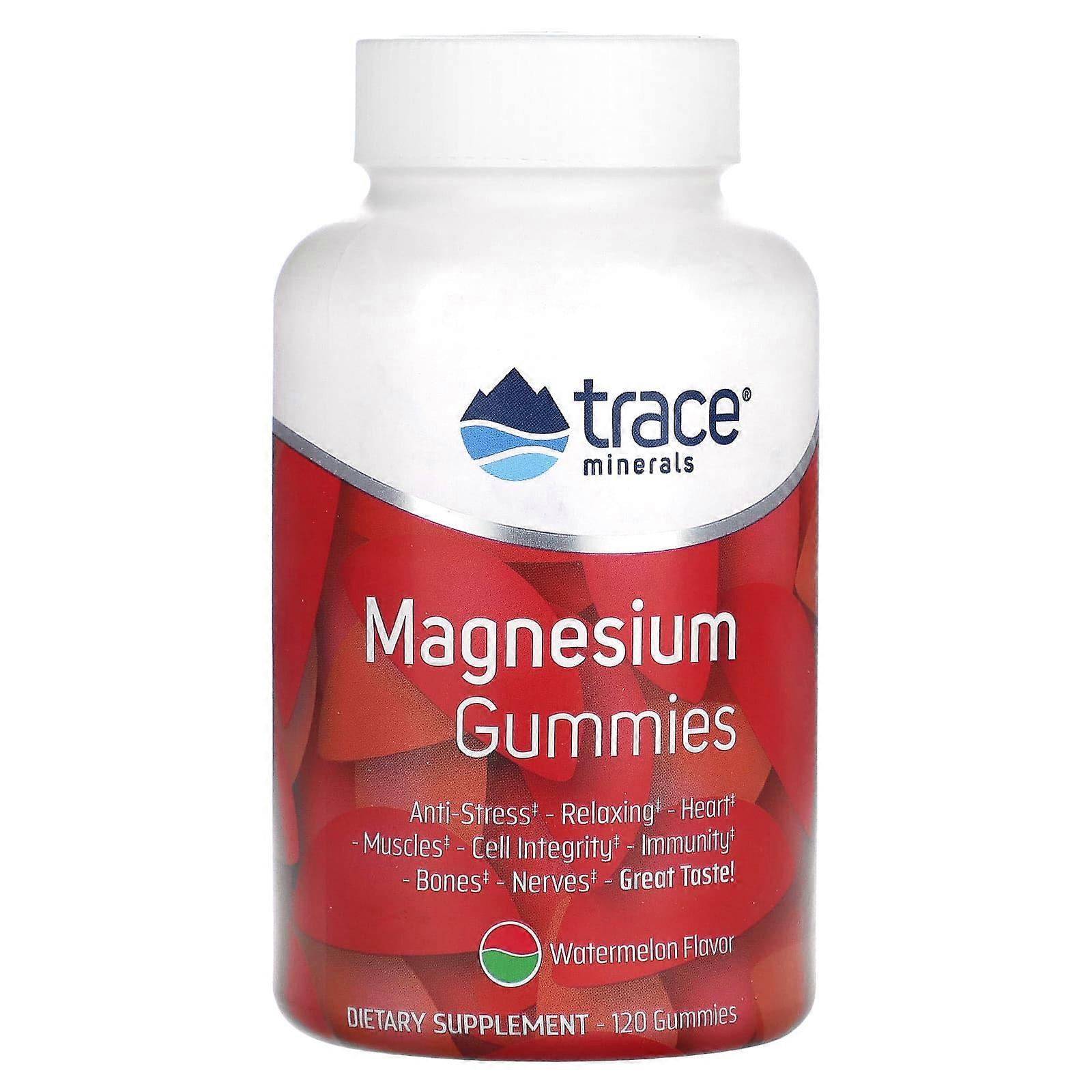 Trace, Magnesium Gummies, Watermelon, 120 Gummies