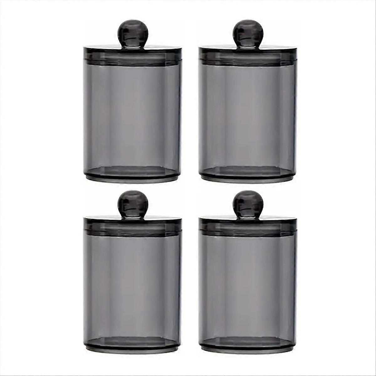 Holder Dispenser Stackable Jars with Storage Lids for Cotton Swabs