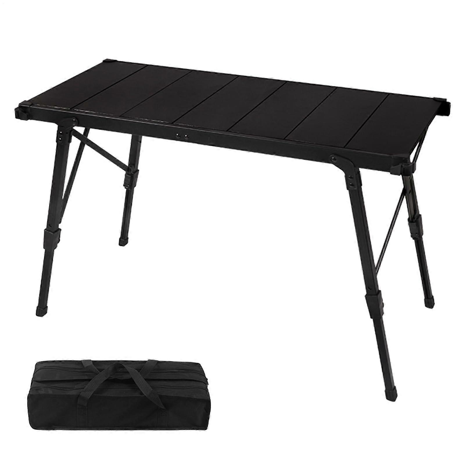 Outdoor Table Portable Aluminum Alloy Lightweight Folding Table For Tailgating And Picnics 95cm Adjustable Height