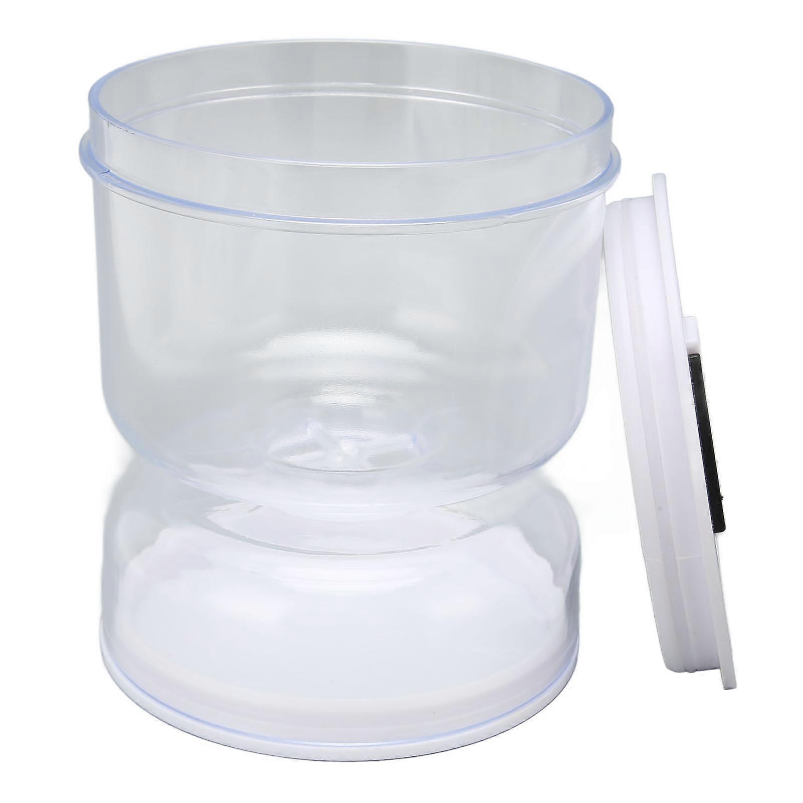 Pickle Jar with Strainer Flip Separate Wet Dry Double Compartment Transparent Hourglass Pickle Jar for Fruits Vegetables 