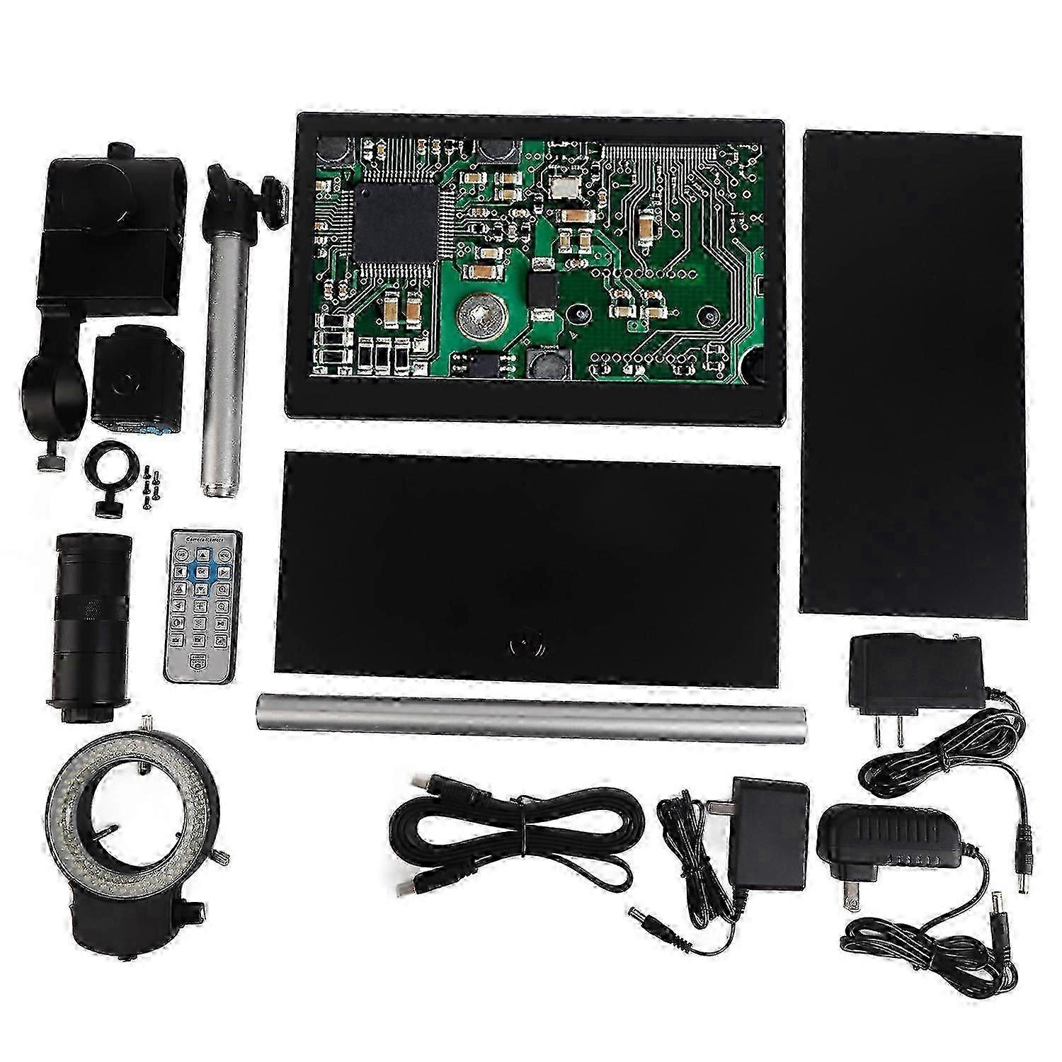 11.6In Microscope Camera Set Lcd 16mp 2k Video Recording 150x Magnifying Glass Microscope Camera Us