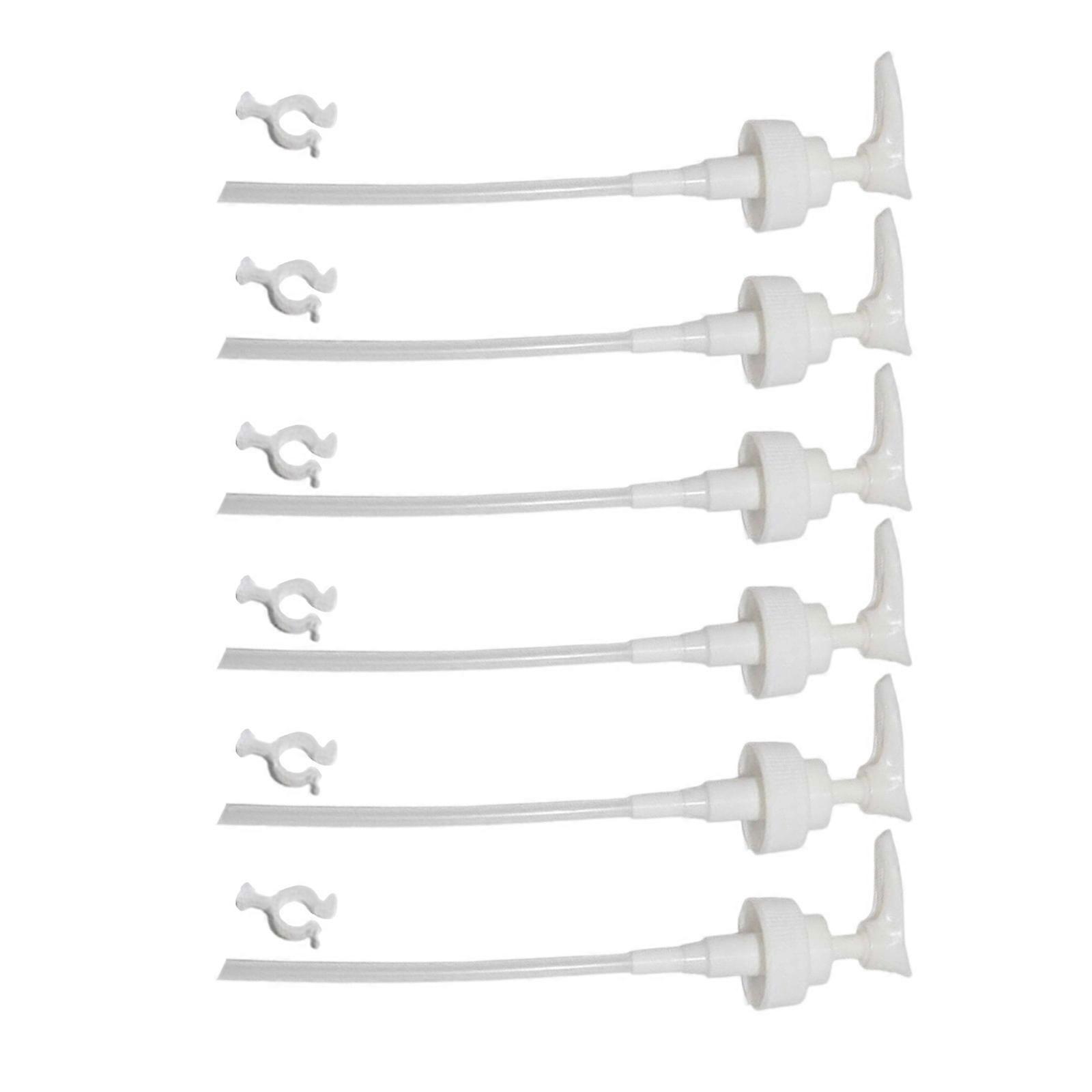 6/10Pcs Multipurpose Pump Dispenser Set for Gallon Container Per Press Lockables Actuator Sturdy Plastic Construction Multicolor