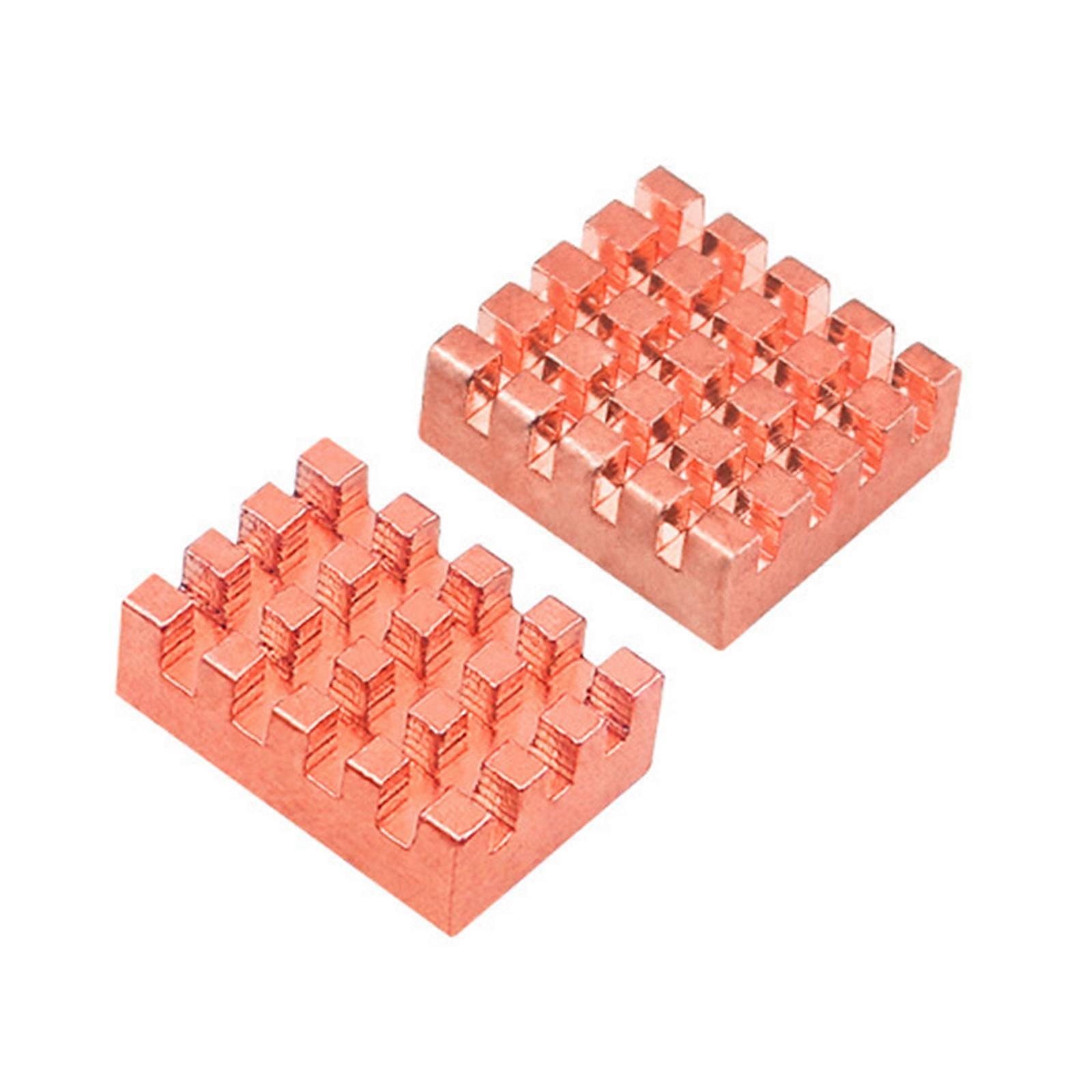 Heat Sinks For OrangePi Zero2W Heatsink Radiator Copper Cooler Kits Passive Cooling Pad CPU Cooler Heatsinks 2PCS/Pack Multicolor
